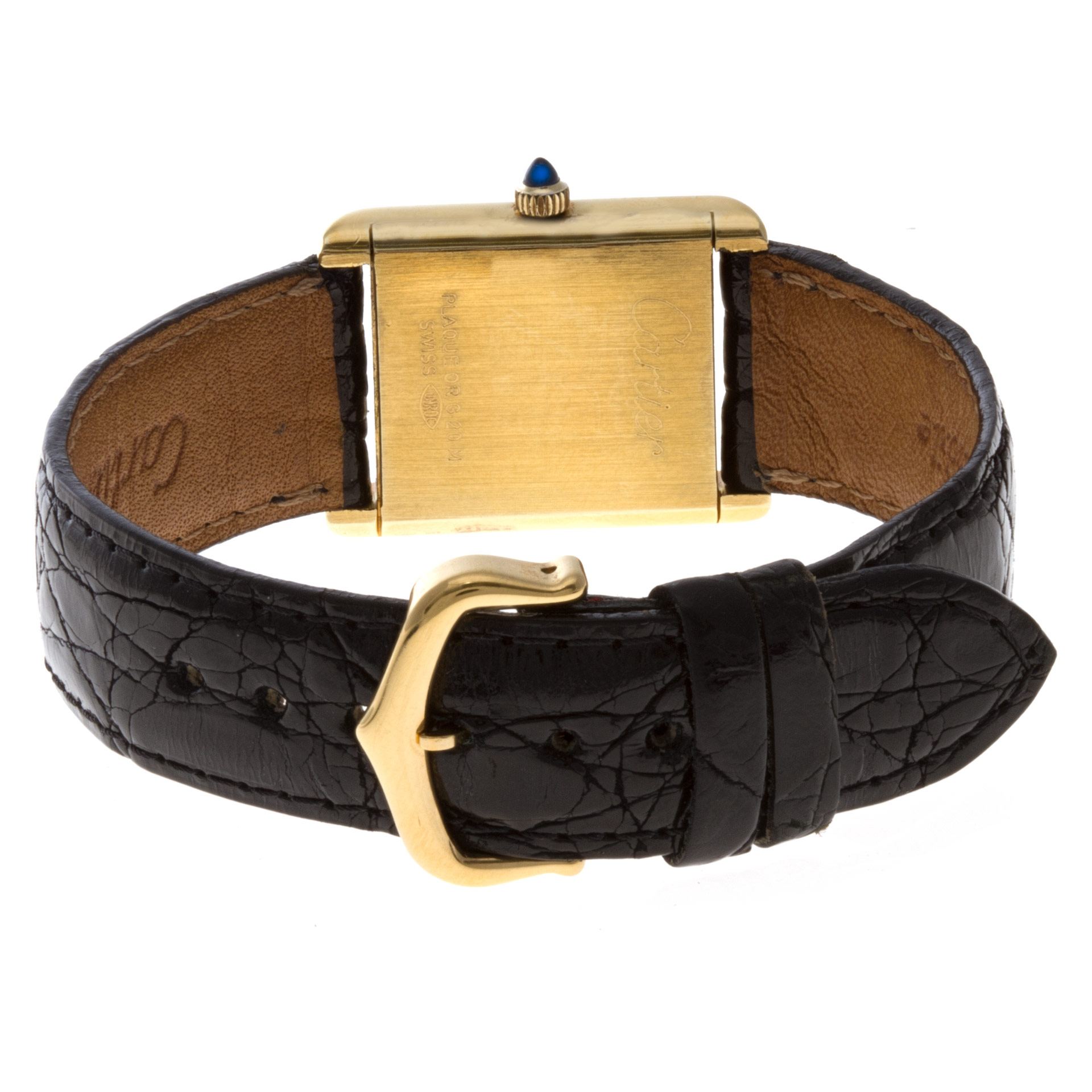 Cartier 111 Tank Manual Unisex Gold Plate 5