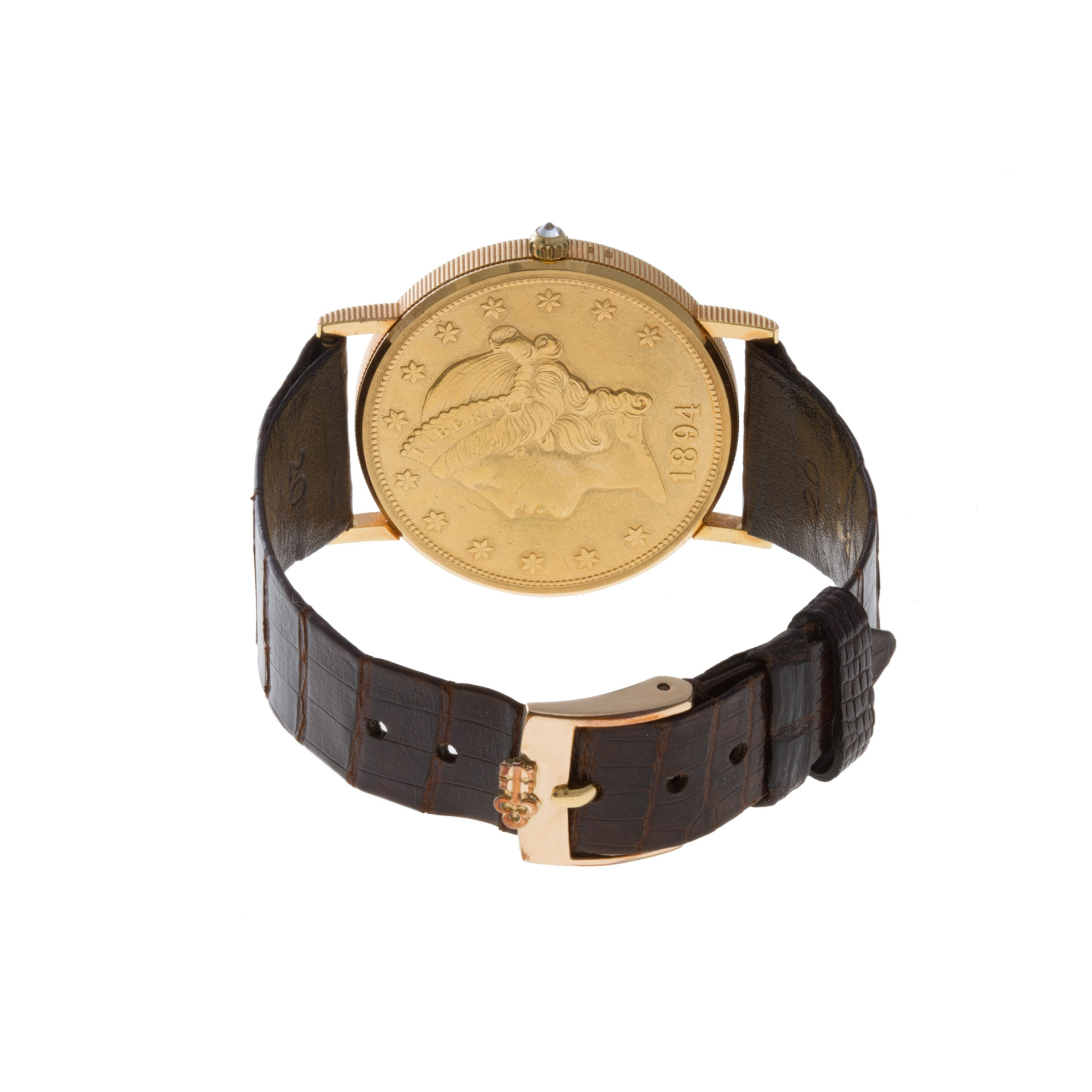 Corum 1894 $20 gold piece Quartz Male 18k yellow gold 5