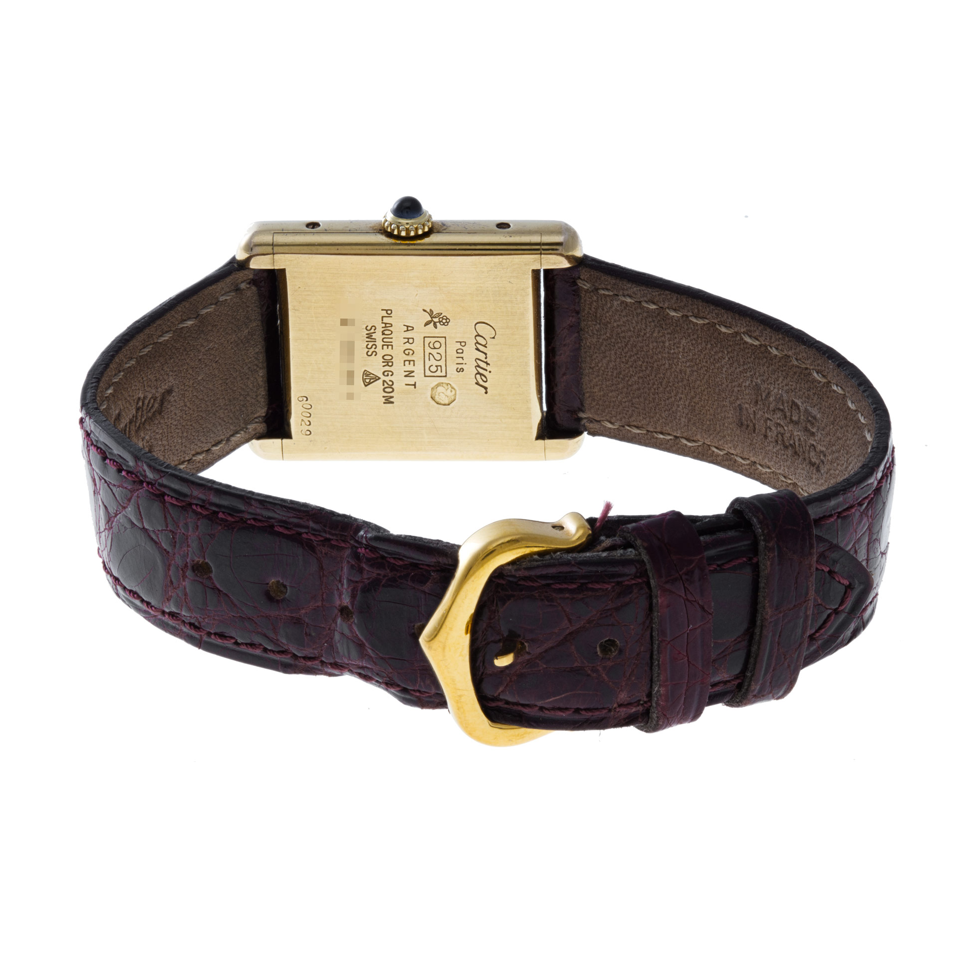 Cartier 60029 Tank Vermeil Manual Female Vermeil 5