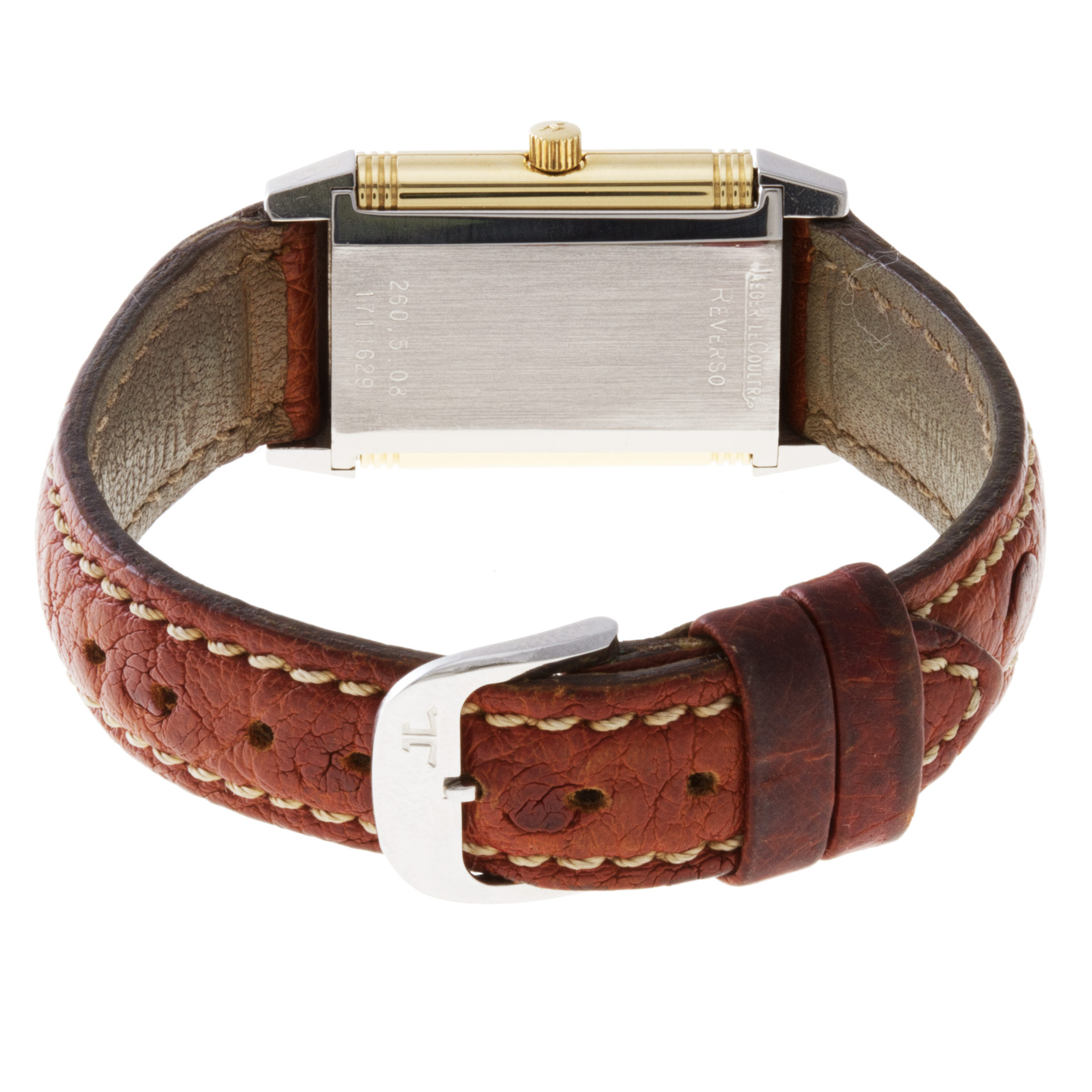 Jaeger LeCoultre 260.5.08 Reverso Quartz Female 18k gold & Stainless Steel 5