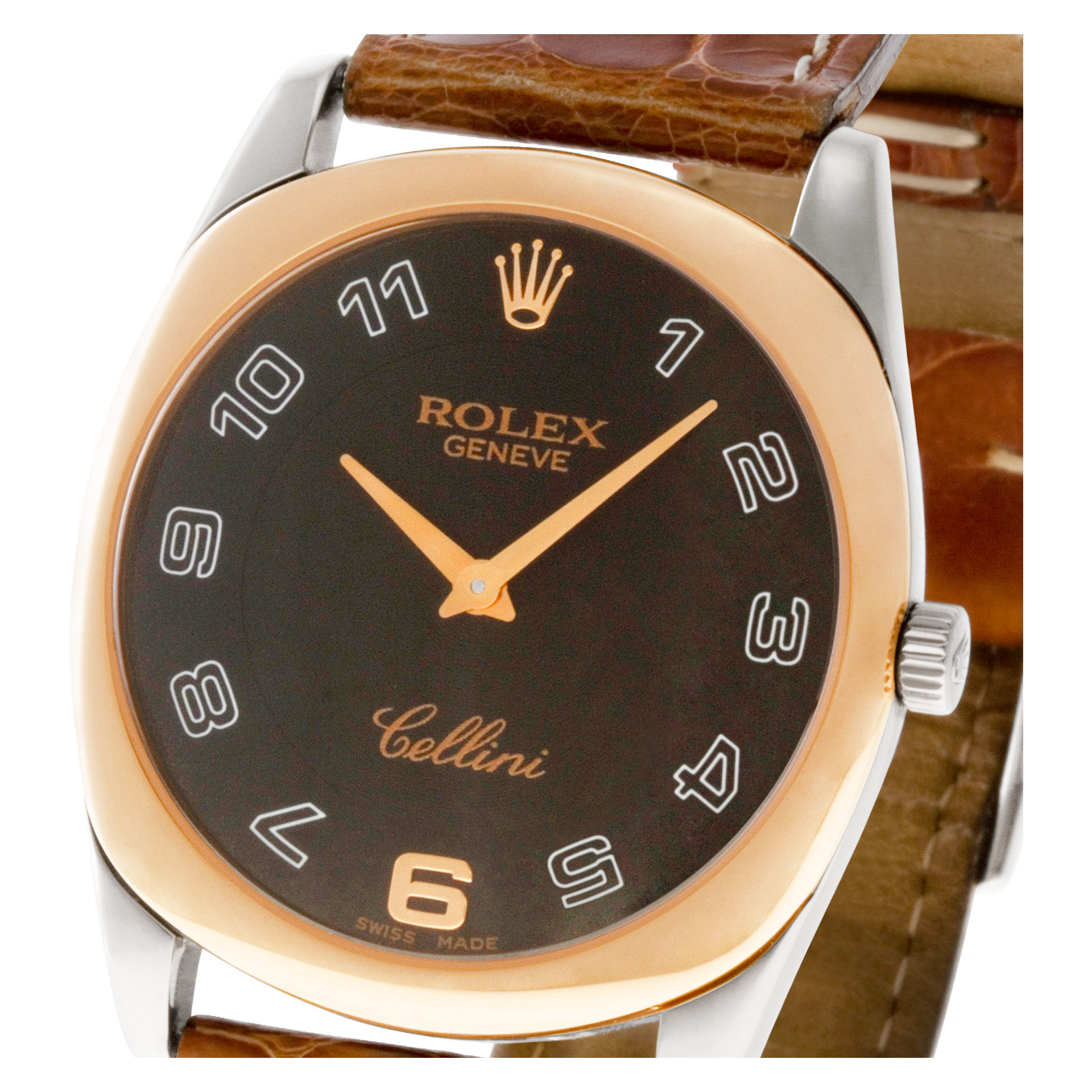 Rolex 4233 Cellini Manual Male 18k White and Pink Gold 5
