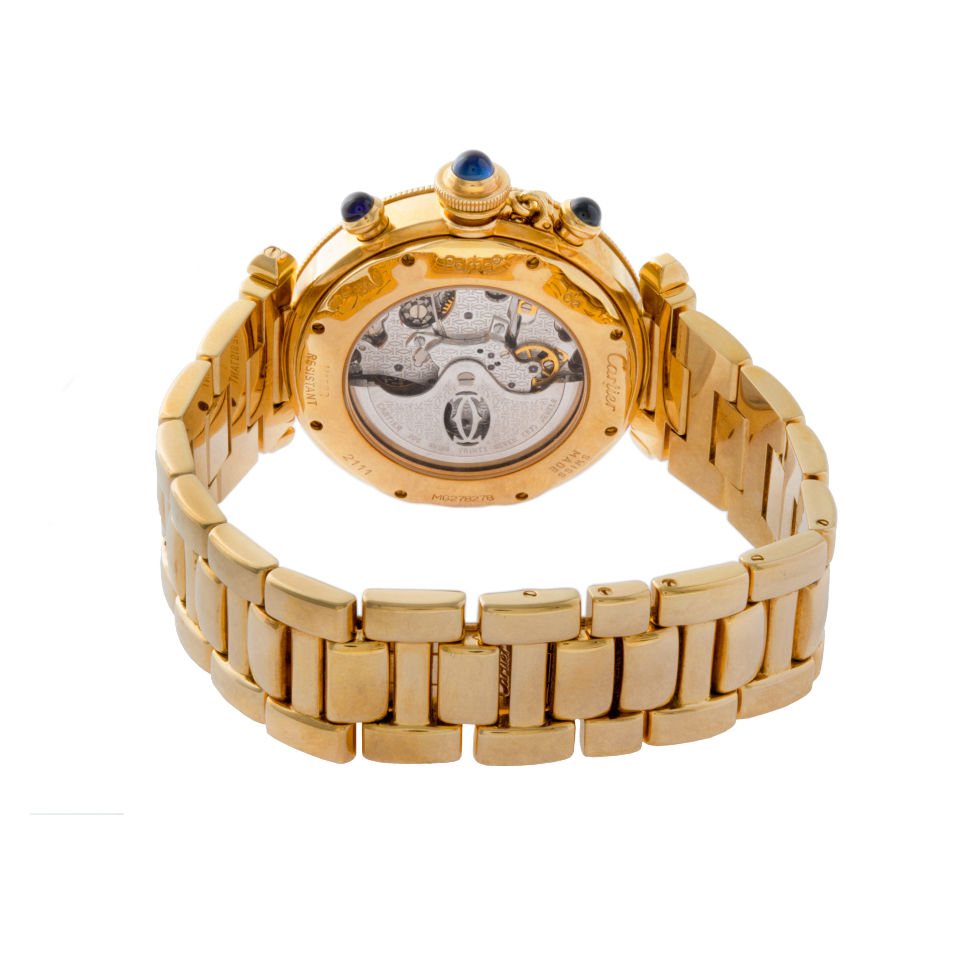 Cartier 2111 Pasha 38 Automatic Male 18k yellow gold 5