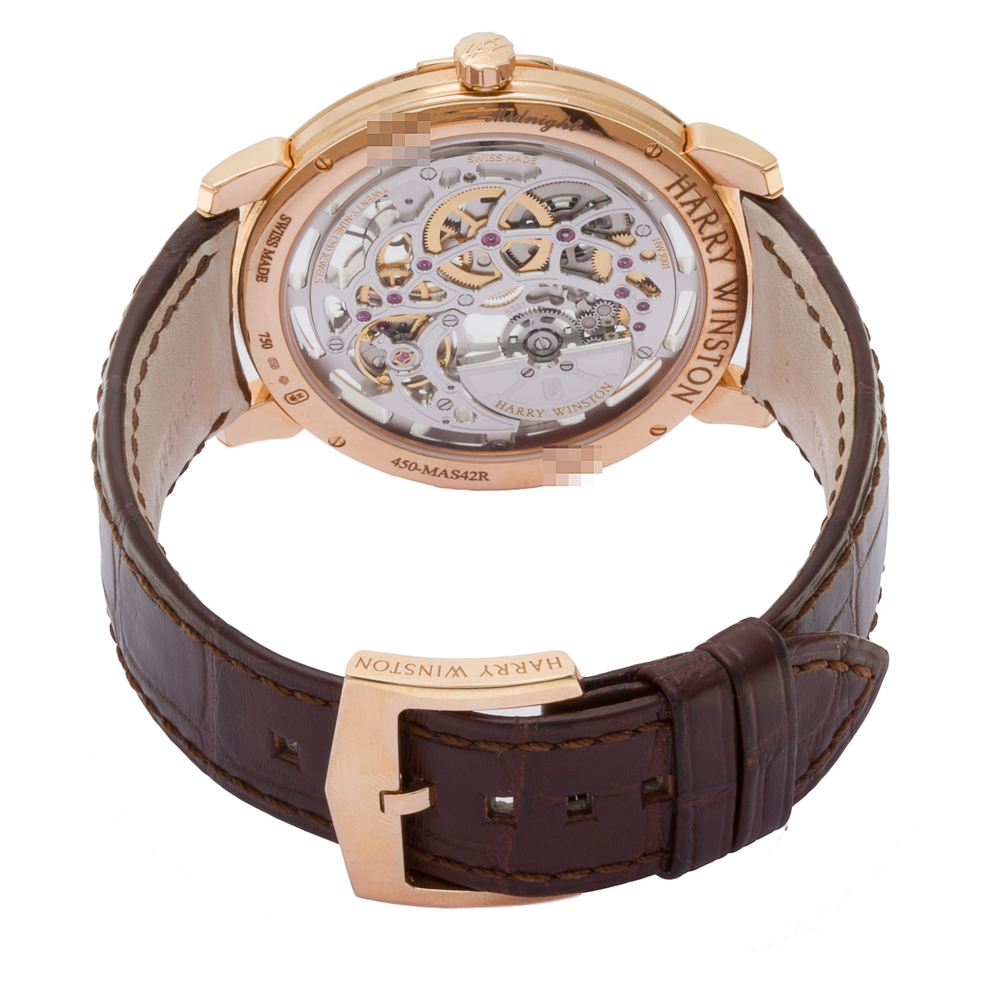 Harry Winston MIDAHM42RR01 Midnight Skeleton Automatic Male 18k rose gold 5