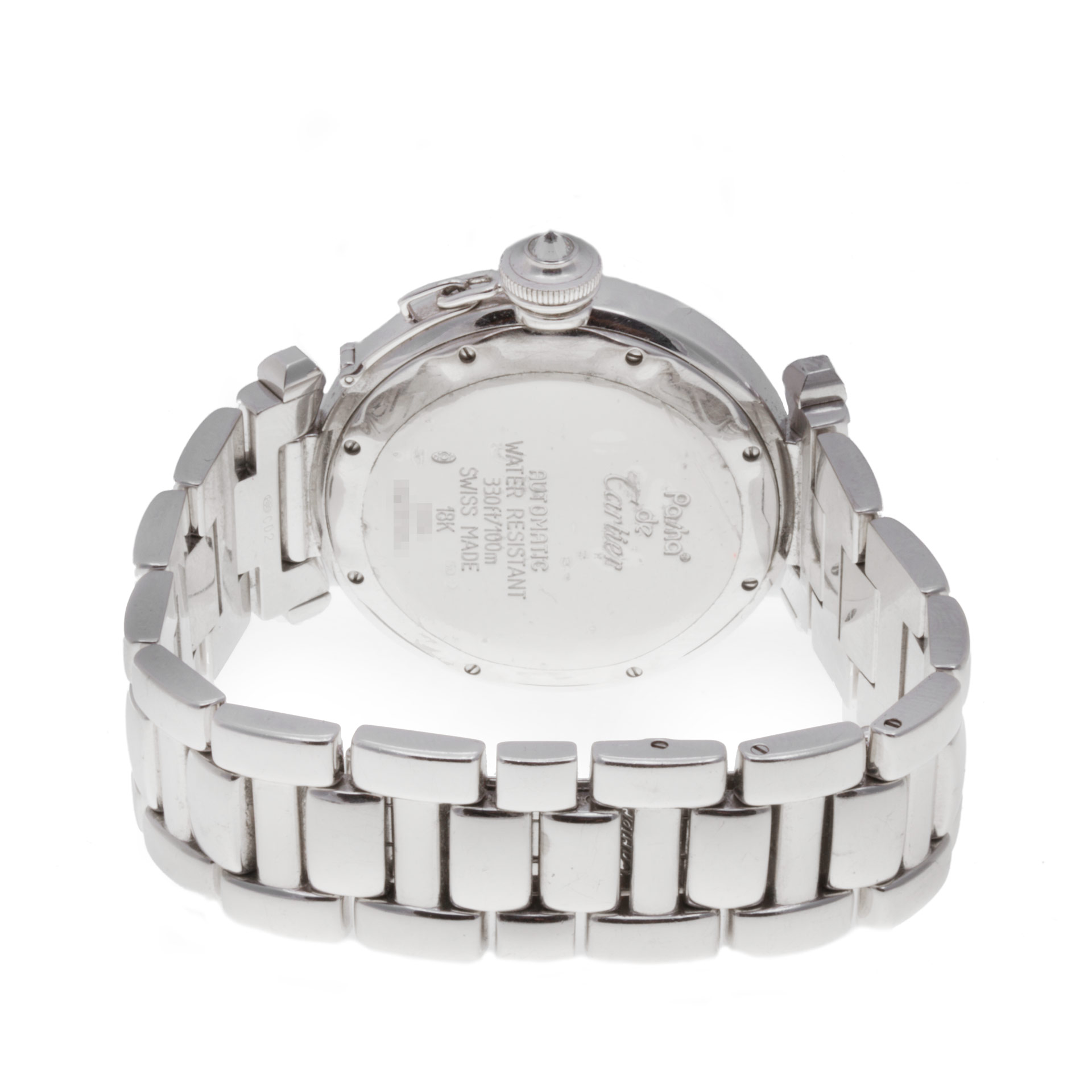 Cartier 2358 Pasha 38 Automatic Unisex 18k White Gold 5