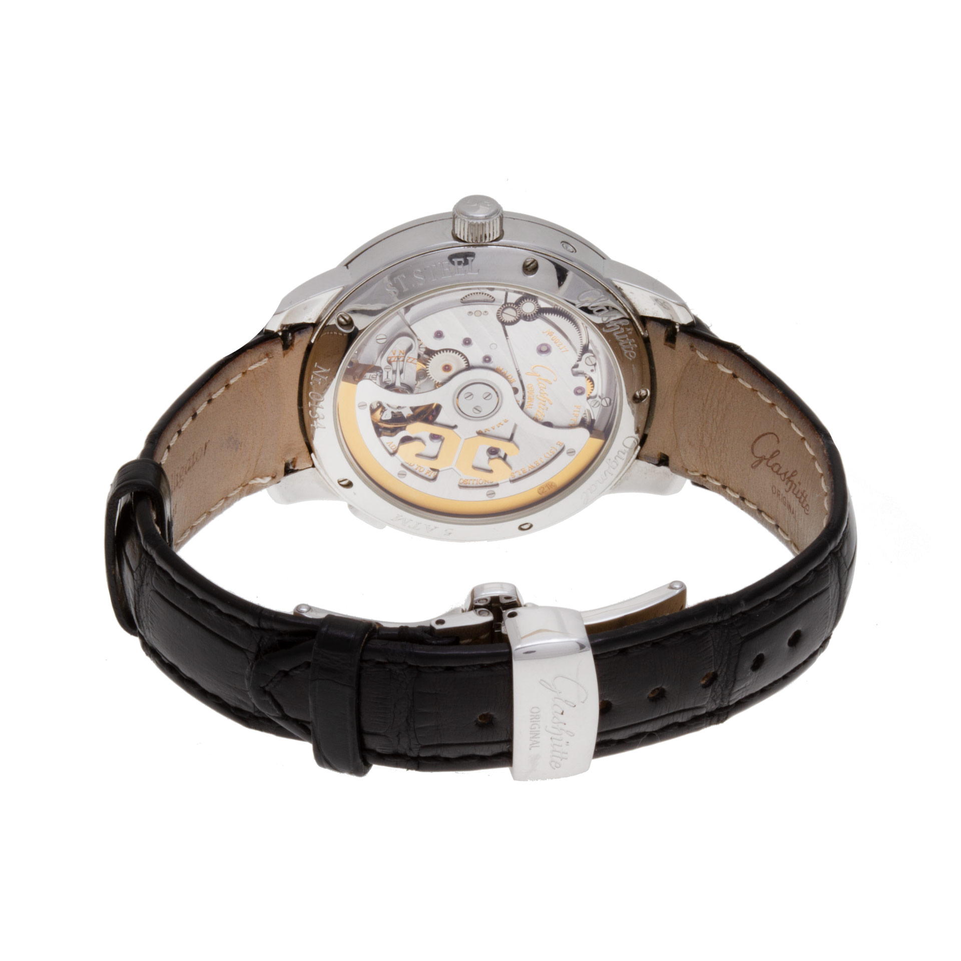 Glashutte 100-03-03-02-04 Senator Data Panoramica Automatic Male Stainless Steel 5