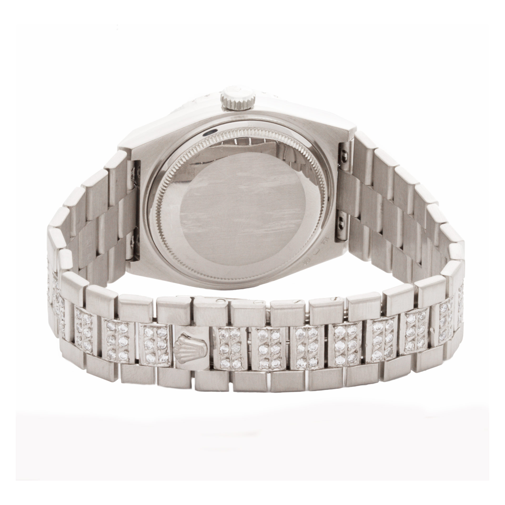 Rolex 19019 Oysterquartz Day Date Quartz Male 18k White Gold 5