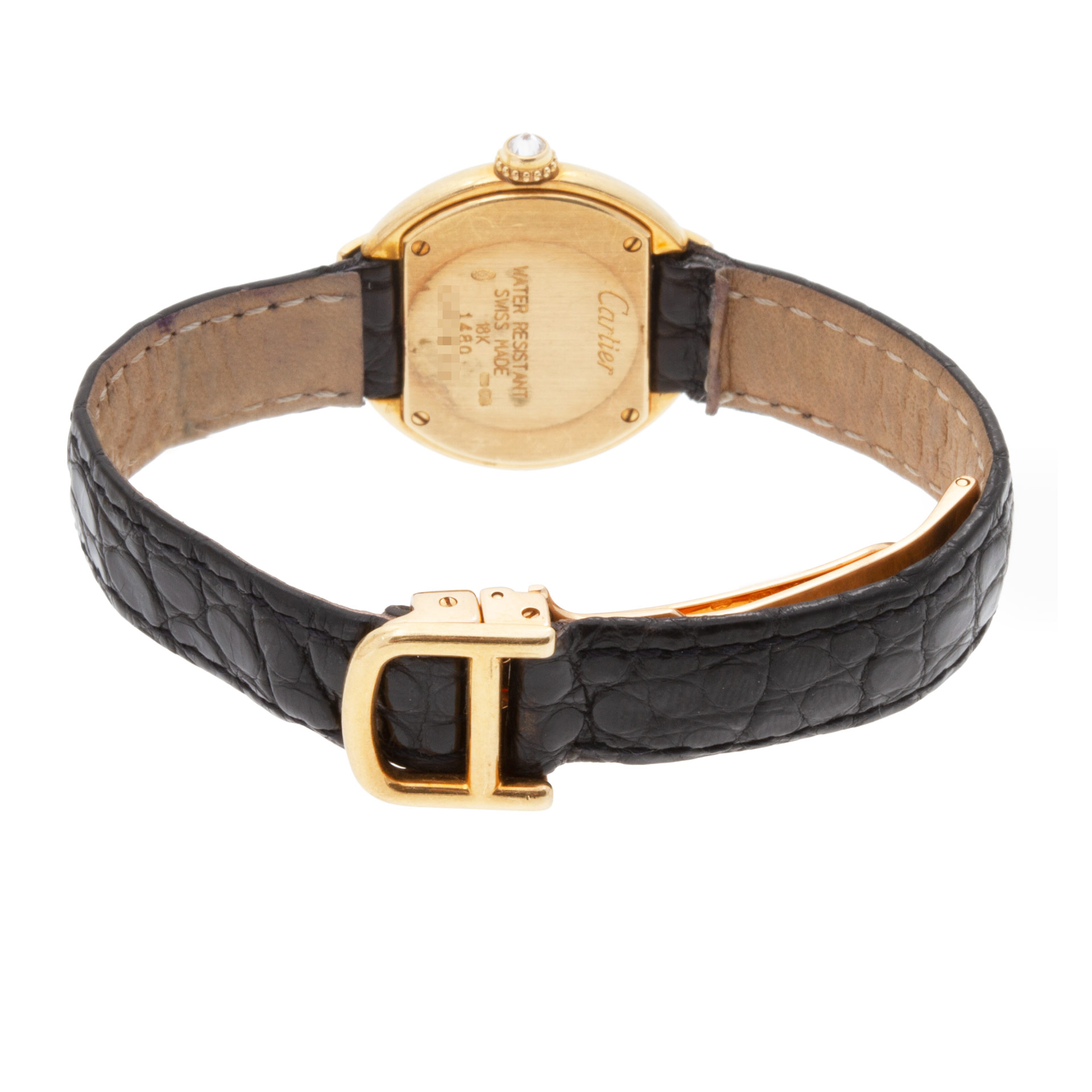 Cartier 1480 Ellipse Quartz Female 18k yellow gold 5