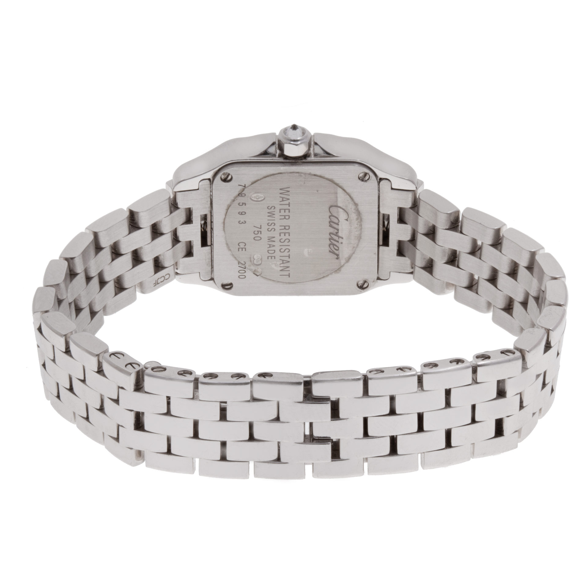 Cartier WF9003Y8 Santos Demoiselle Quartz Female 18k White Gold 5