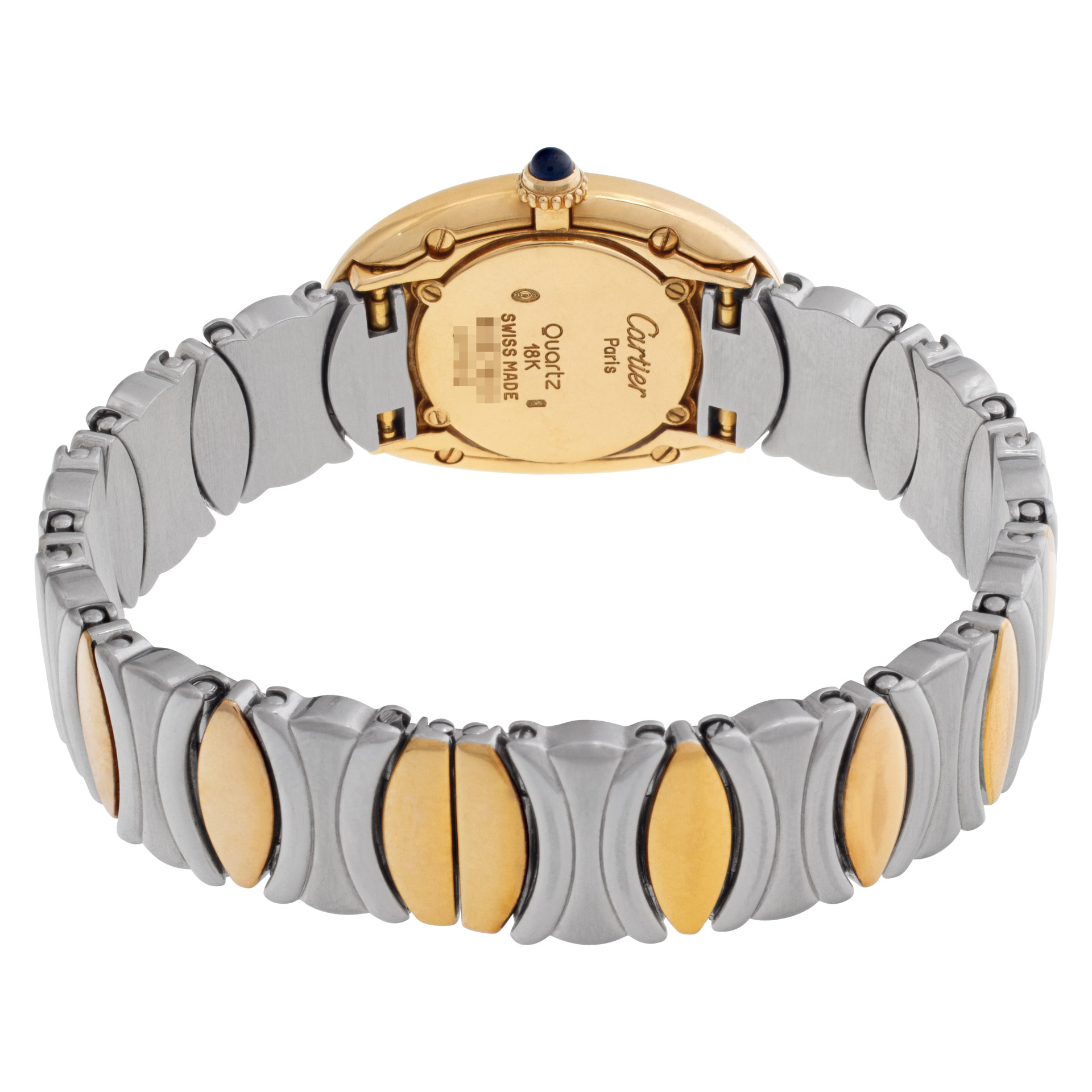 Cartier W15045D8 Baignoire Quartz Female 18k yellow gold 5