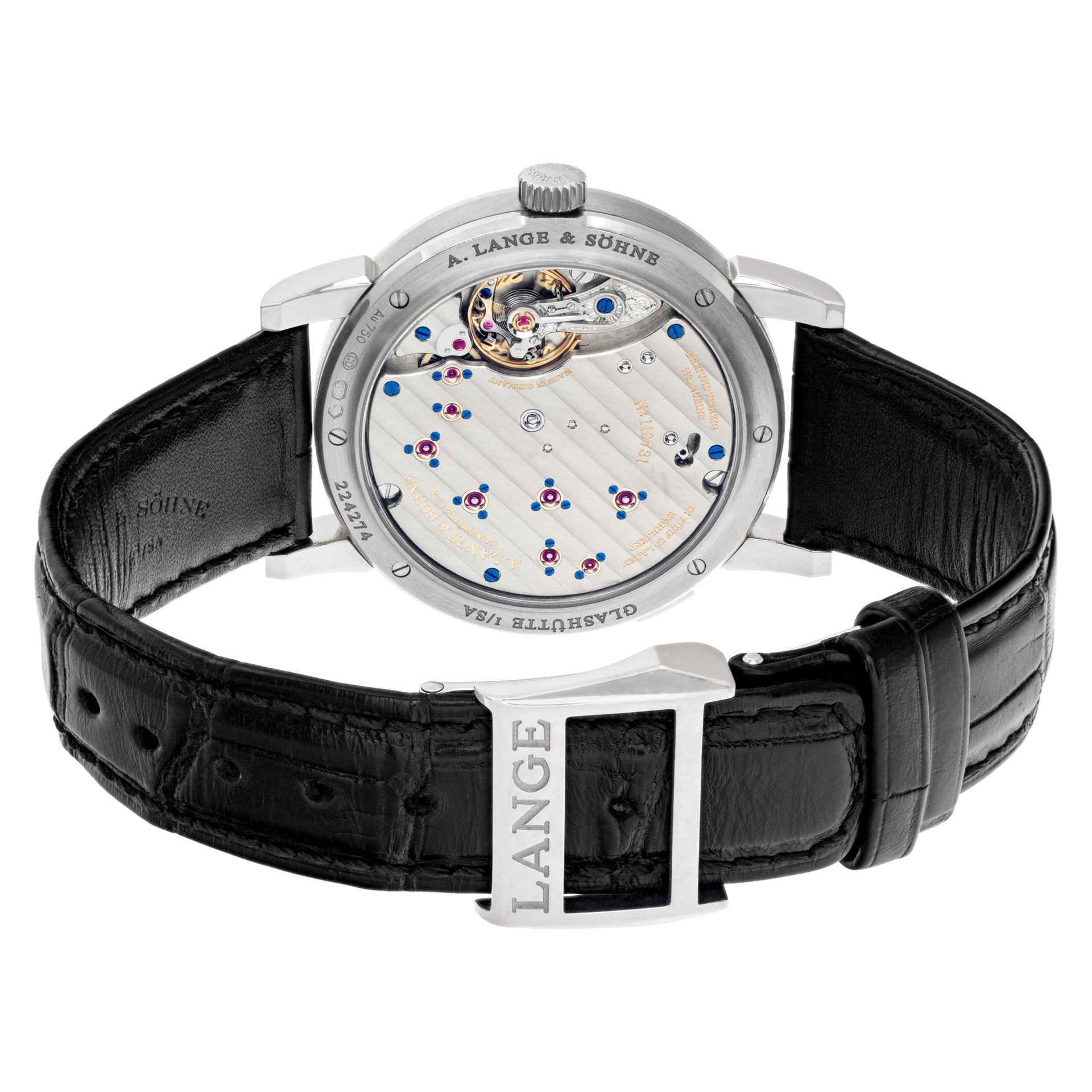 A. Lange & Sohne 191.039 Lange 1 Manual Male 18k White Gold 5