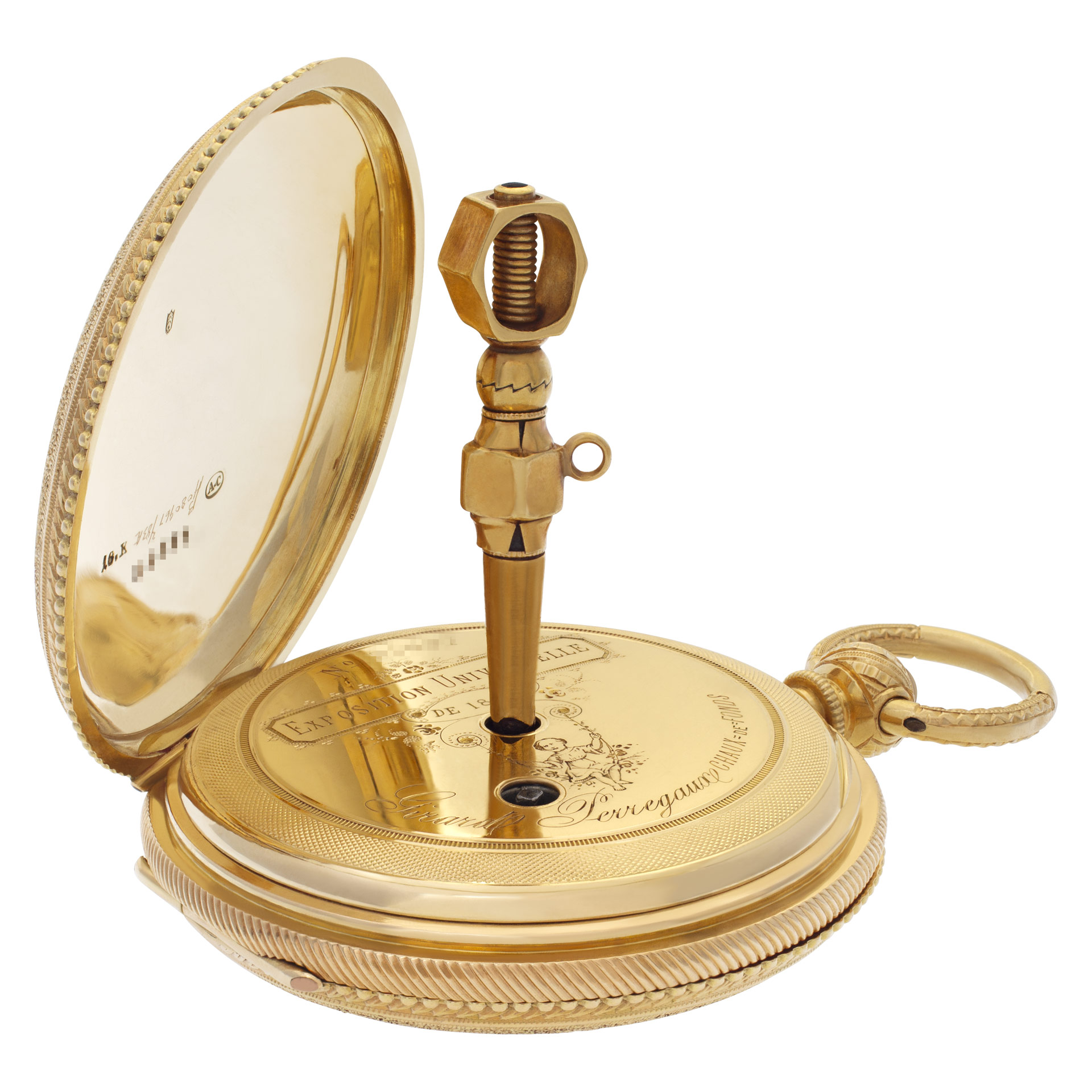 Girard Perregaux HUNTER pocket watch Manual Female 18k yellow gold 5