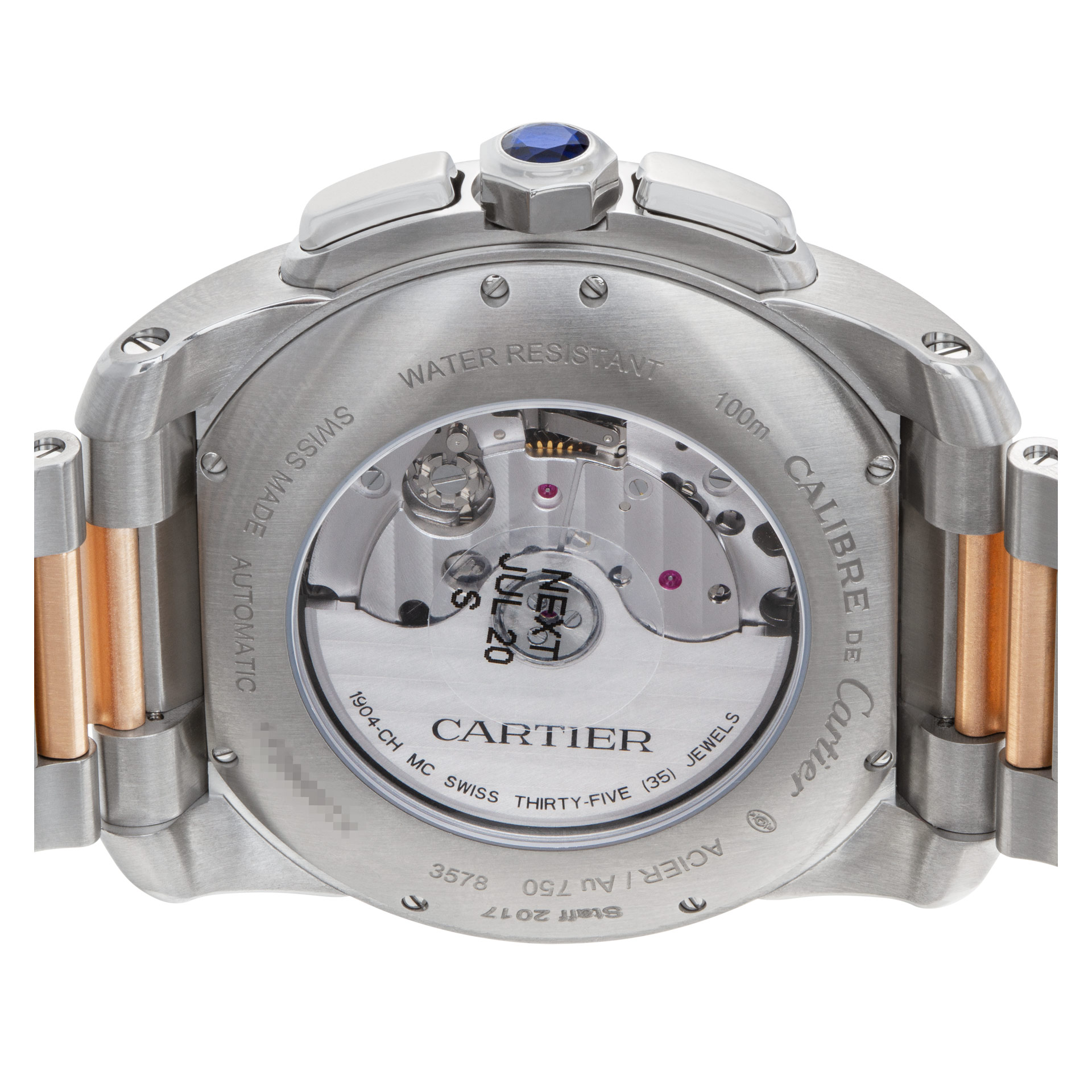 Cartier W7100043 Calibre Automatic Male Stainless Steel 5