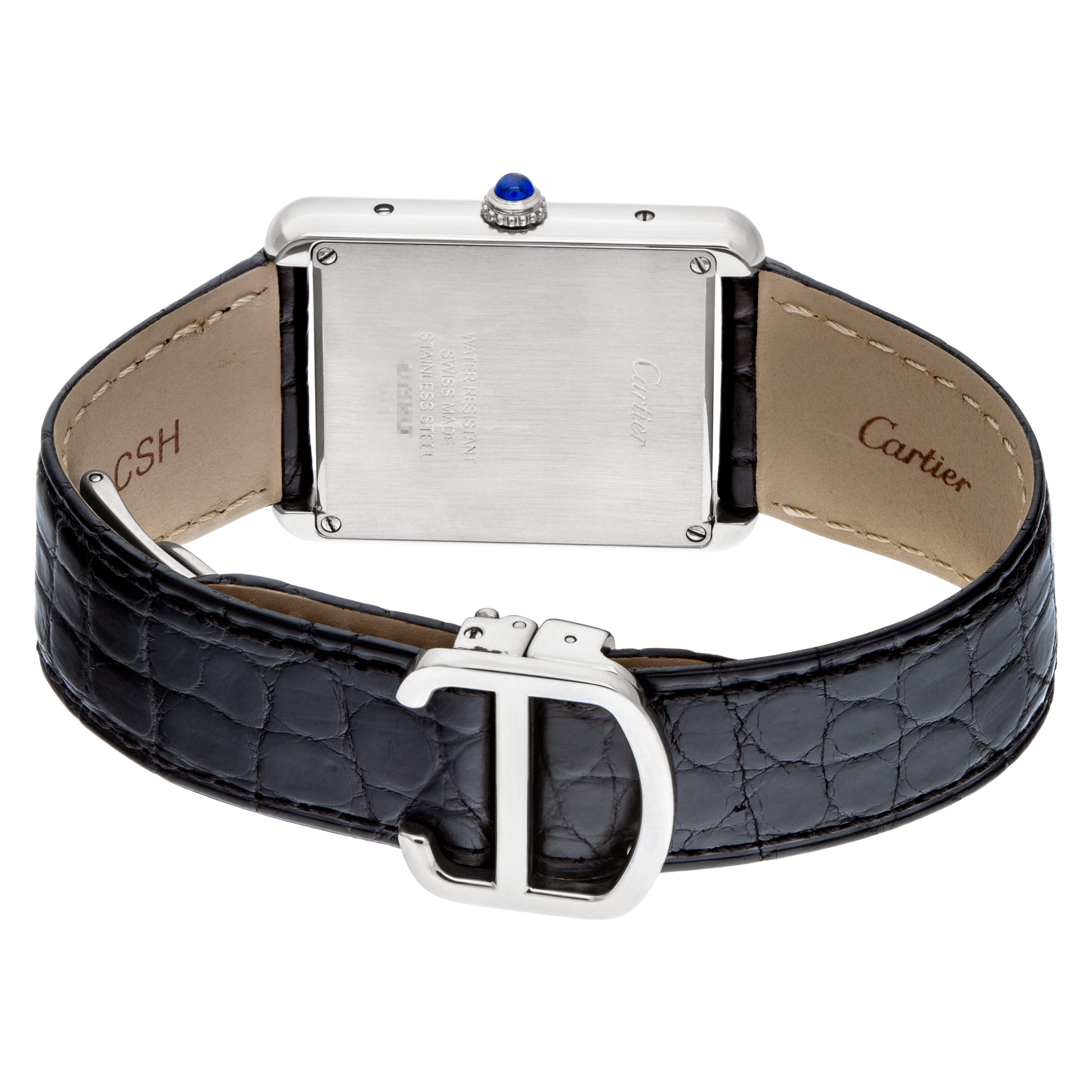 Cartier WSTA0028 Tank Quartz Female Stainless Steel 5