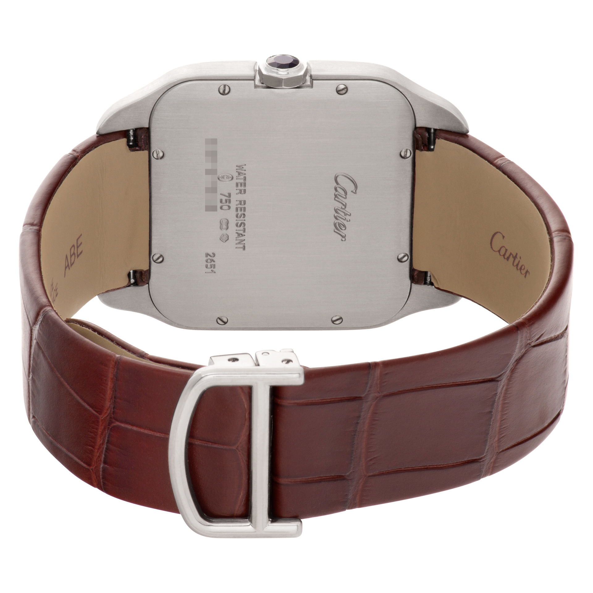 Cartier W2007051 Santos Dumont Manual Male 18k White Gold 5