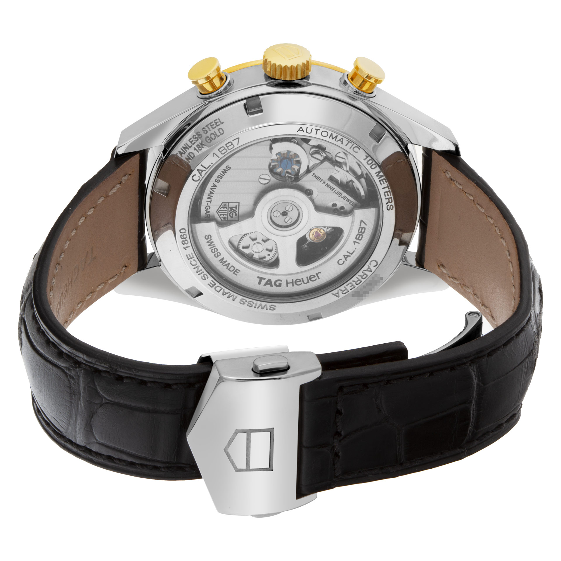 Tag Heuer CAR2150 Carrera Automatic Male 18k gold & Stainless Steel 5