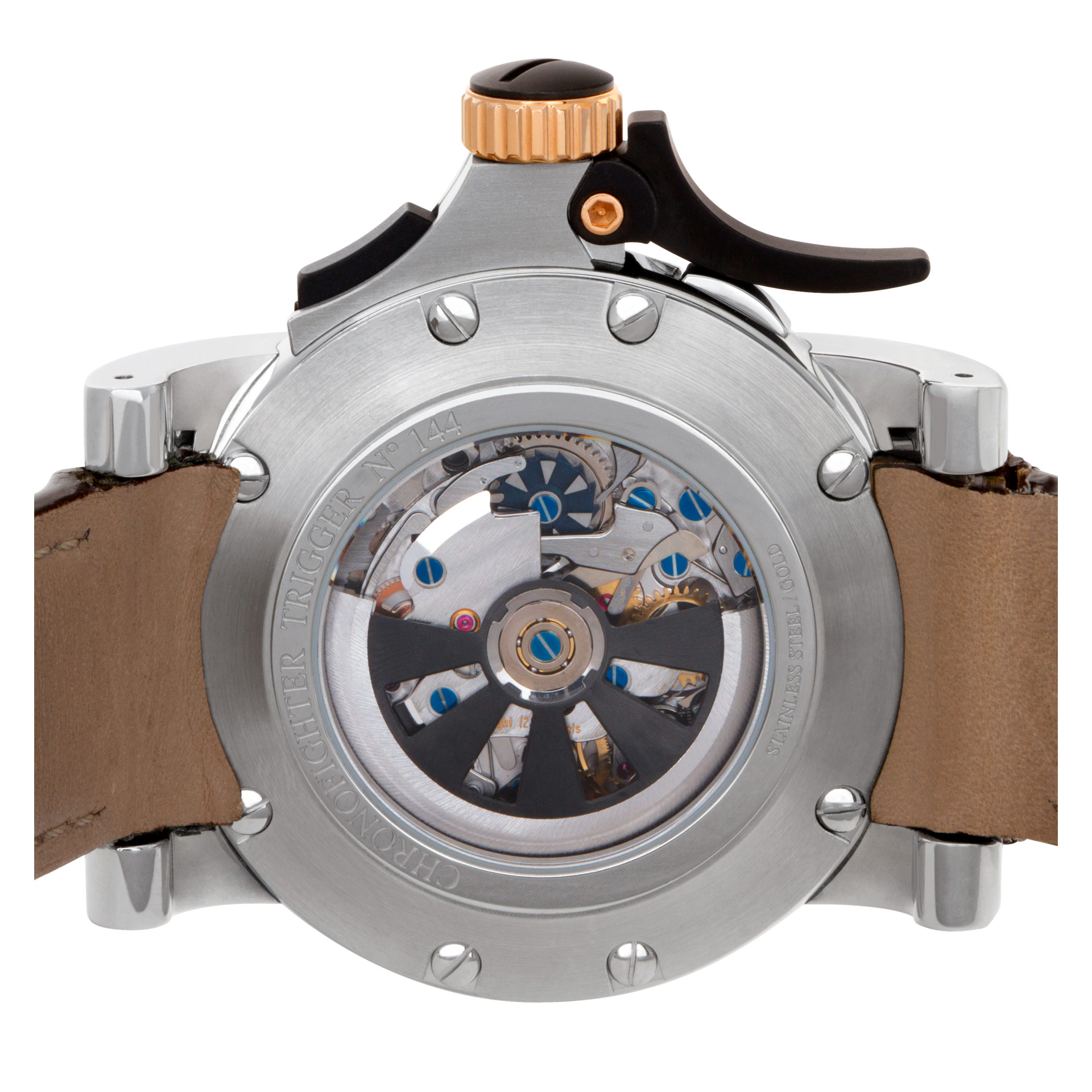 Graham 2TRAG.C01A.B72 Chronofighter Trigger Automatic Male 18k gold & Stainless Steel 5