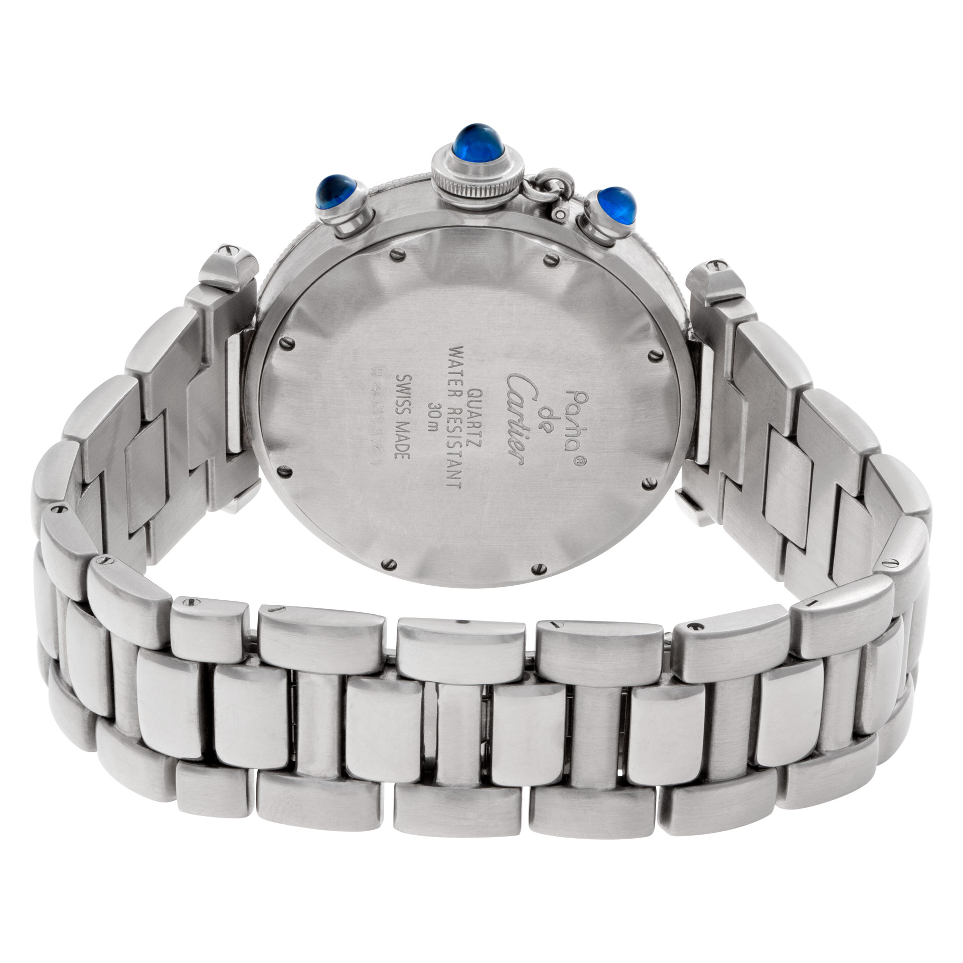 Cartier W31004H3 Pasha Chronograph Quartz Male Stainless Steel 5