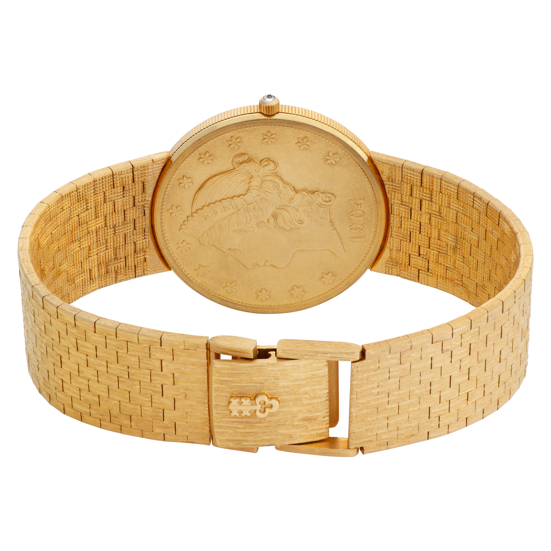 Corum Corum 2878 gold coin Quartz Male 18k yellow gold 5