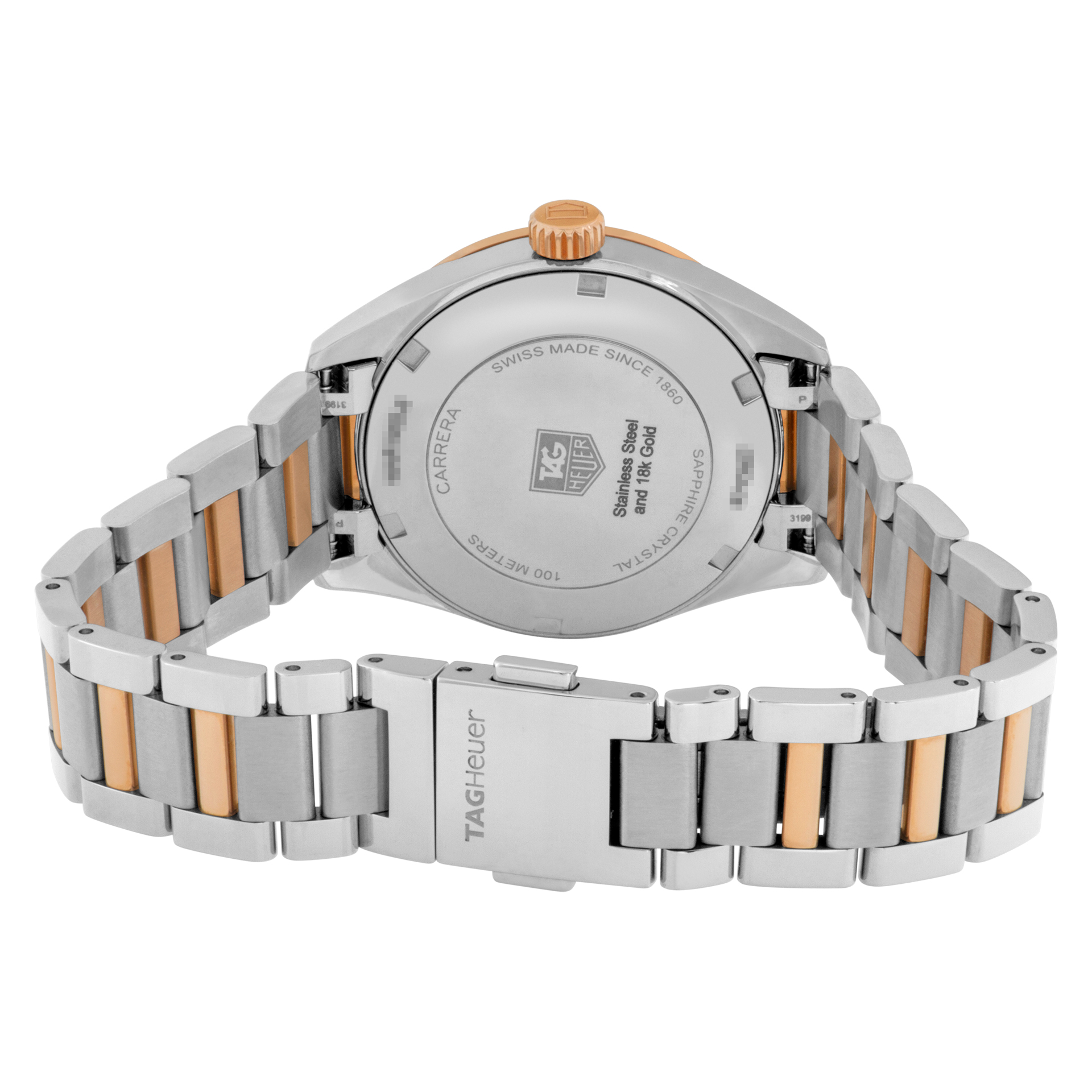 Tag Heuer WAR1352.BD0779 Carrera Quartz Female 18k rose gold & stainless steel 5