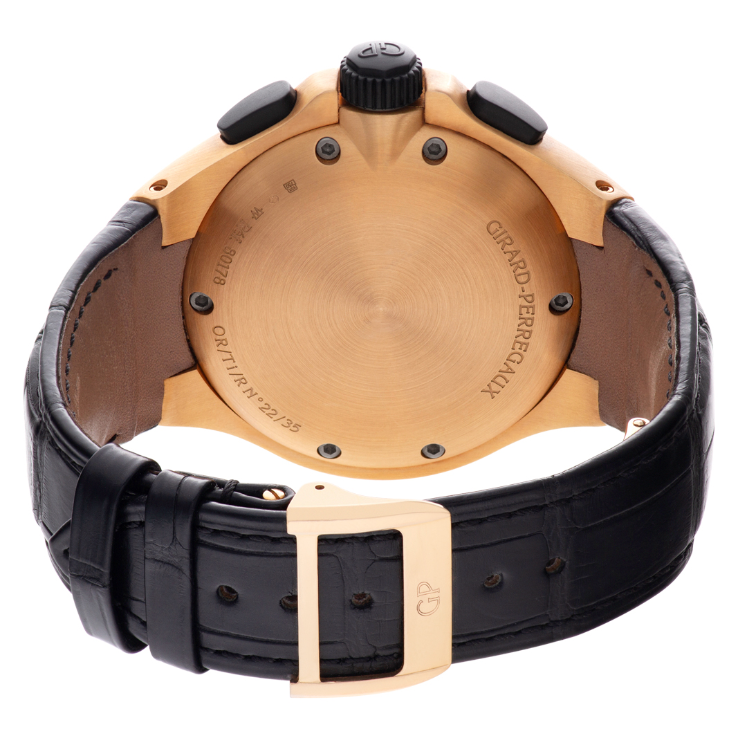 Girard Perregaux 8017862672SBB6B Laureato Automatic Male 18k rose gold 5