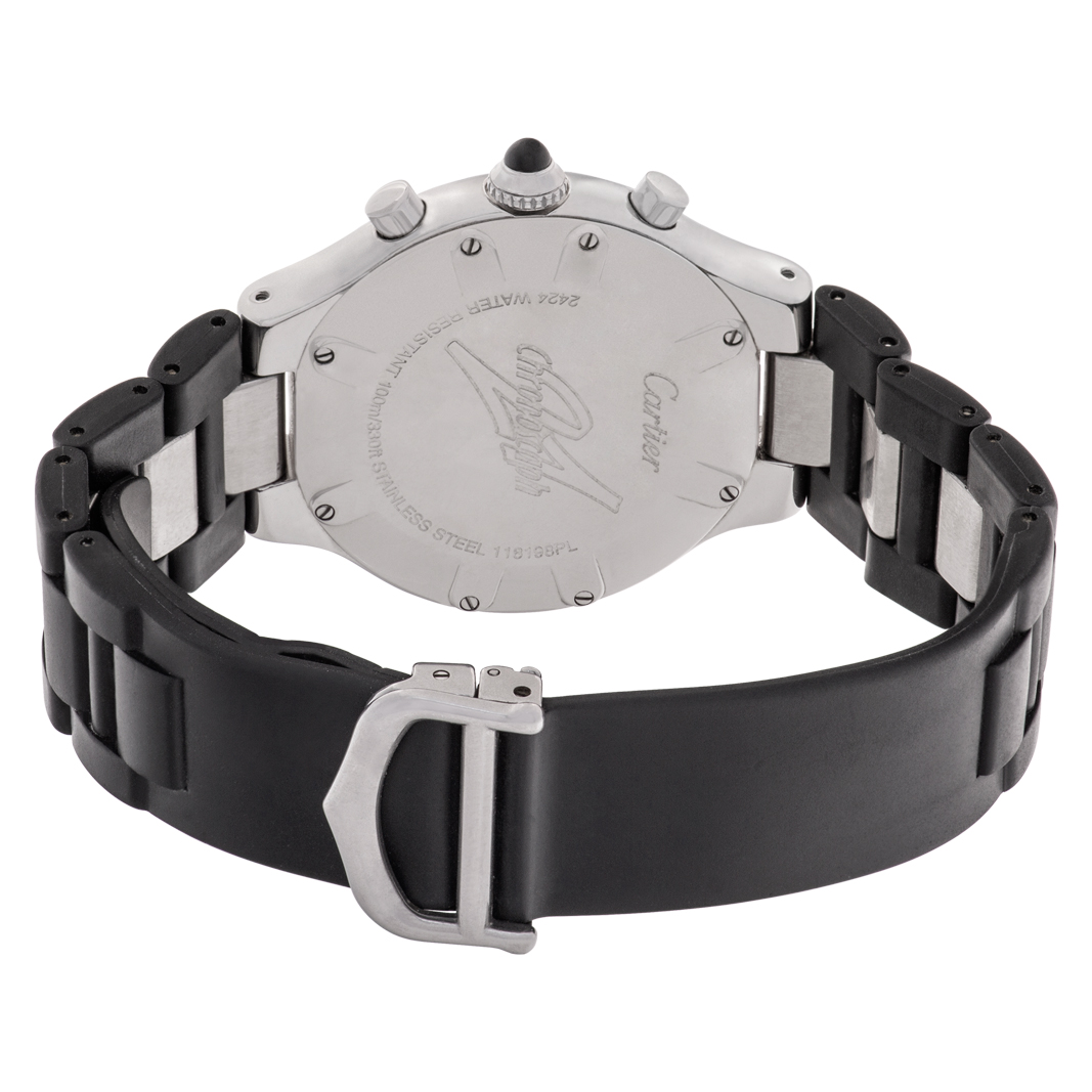 Cartier w10125U2 Chronoscaph 21 Quartz Unisex Stainless Steel 5