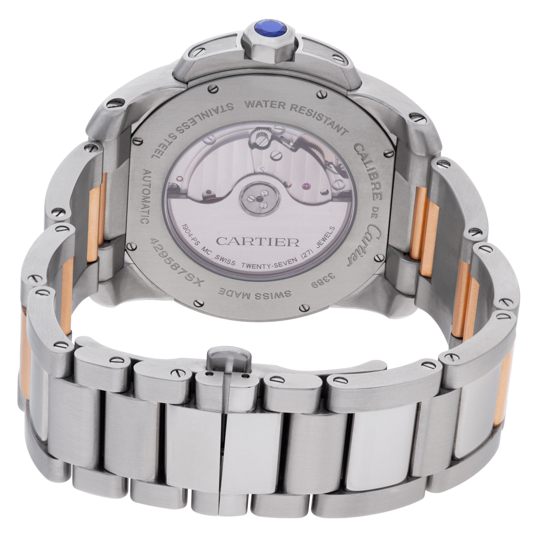 Cartier W7100050 Calibre Automatic Male 18k rose gold & stainless steel 5