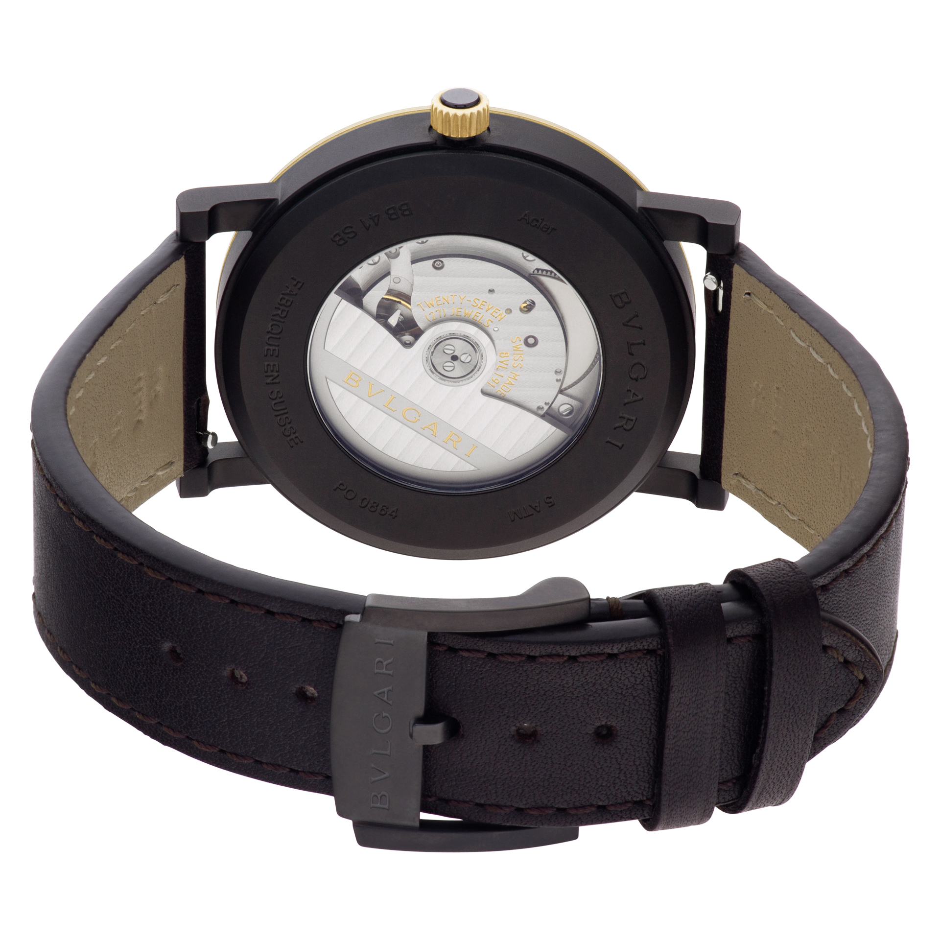Bvlgari BB41SB Solotempo Automatic Male steel 5