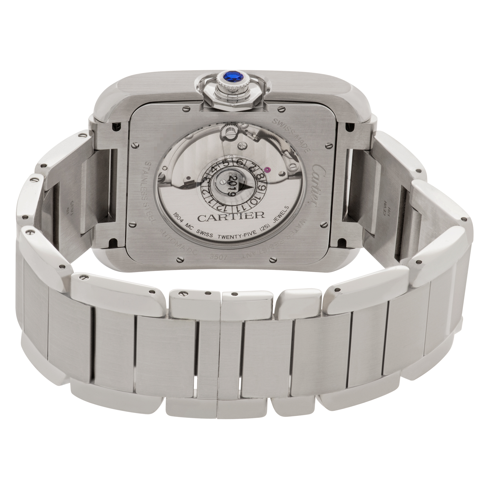 Cartier W5310008 Tank Anglaise XL Automatic Male Stainless Steel 5