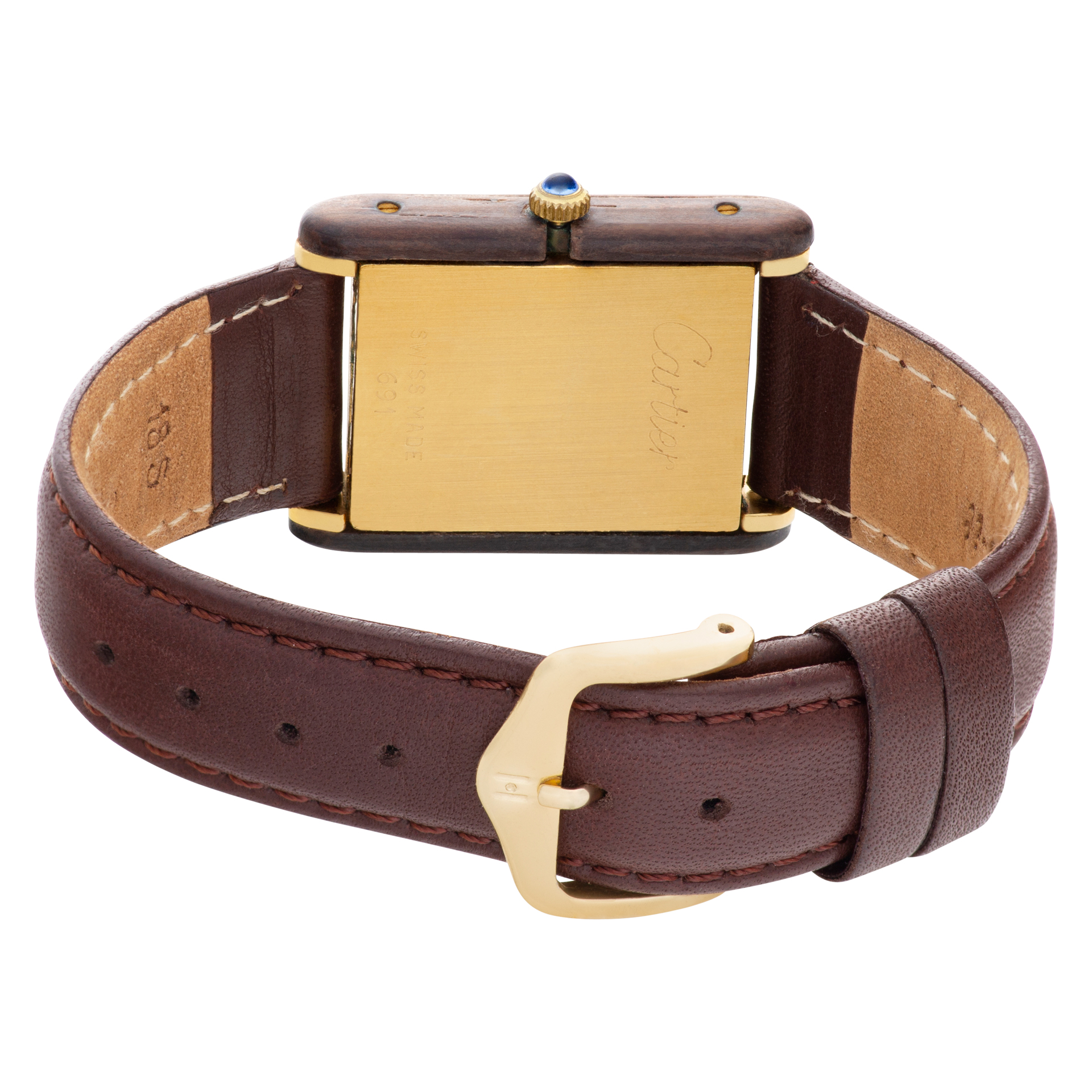 Cartier Cartier 1415 Tank Manual Unisex Gold Plate 5