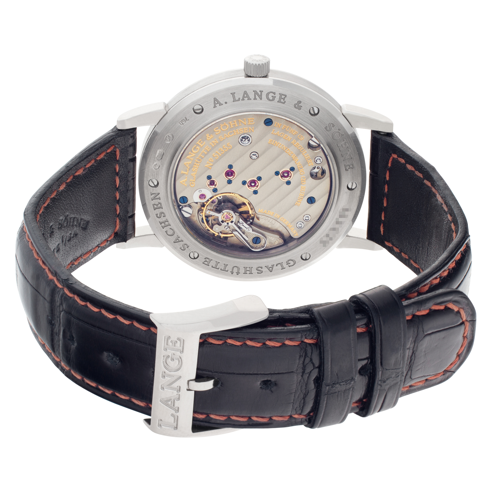 A. Lange & Sohne 206.029 Saxonia Manual Male 18k White Gold 5
