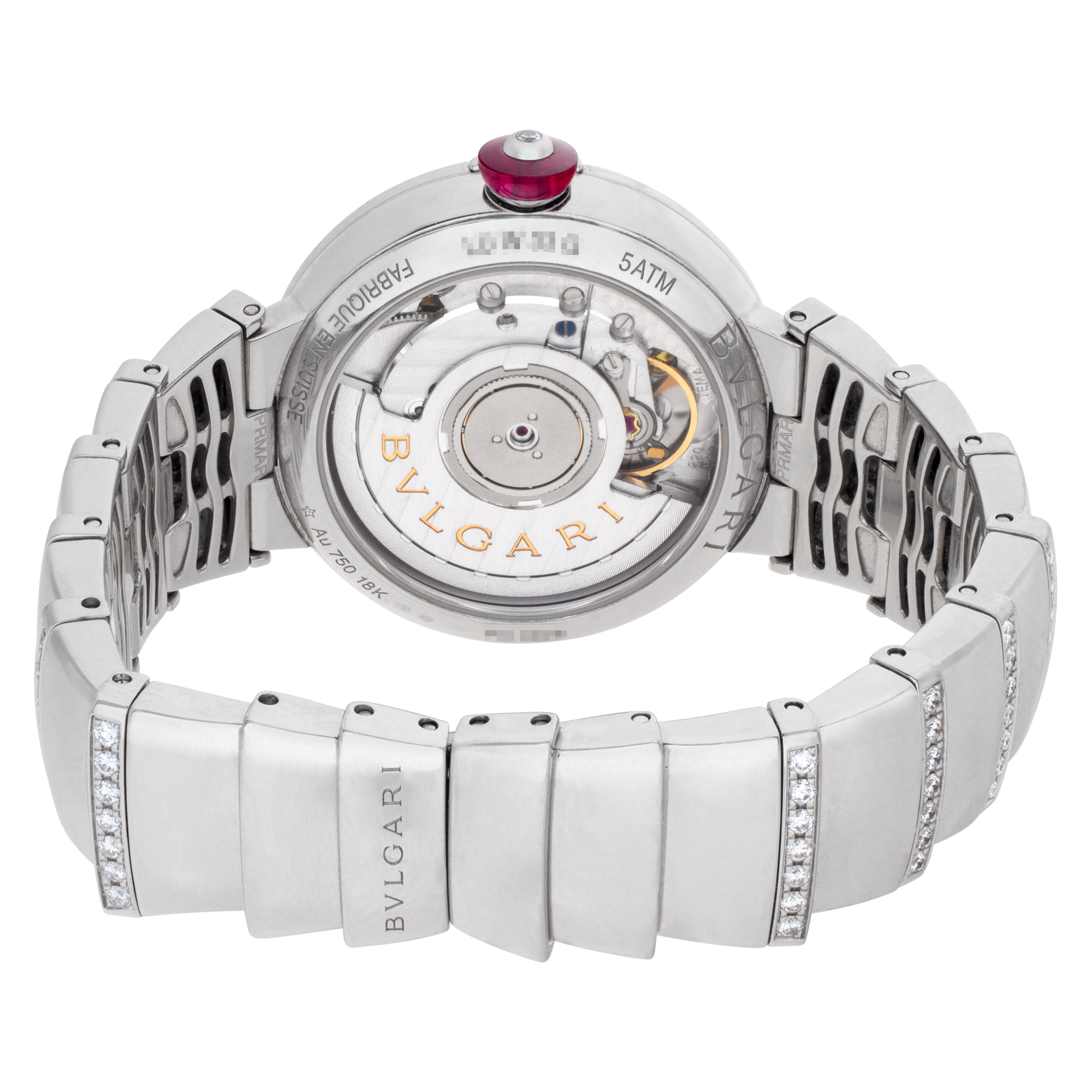 Bvlgari LU W 33 G Classic Automatic Female 18k White Gold 5