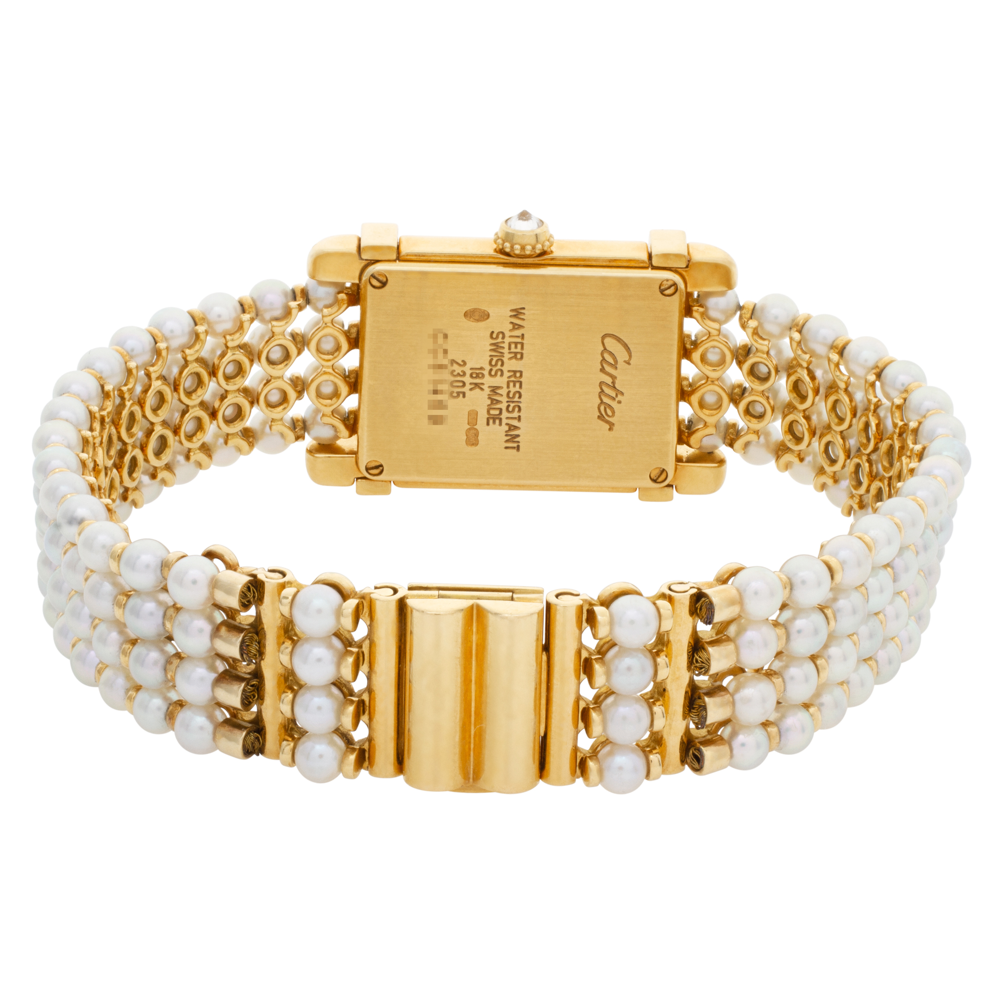 Cartier 2305 Tank Chinoise Quartz Female 18k yellow gold 5