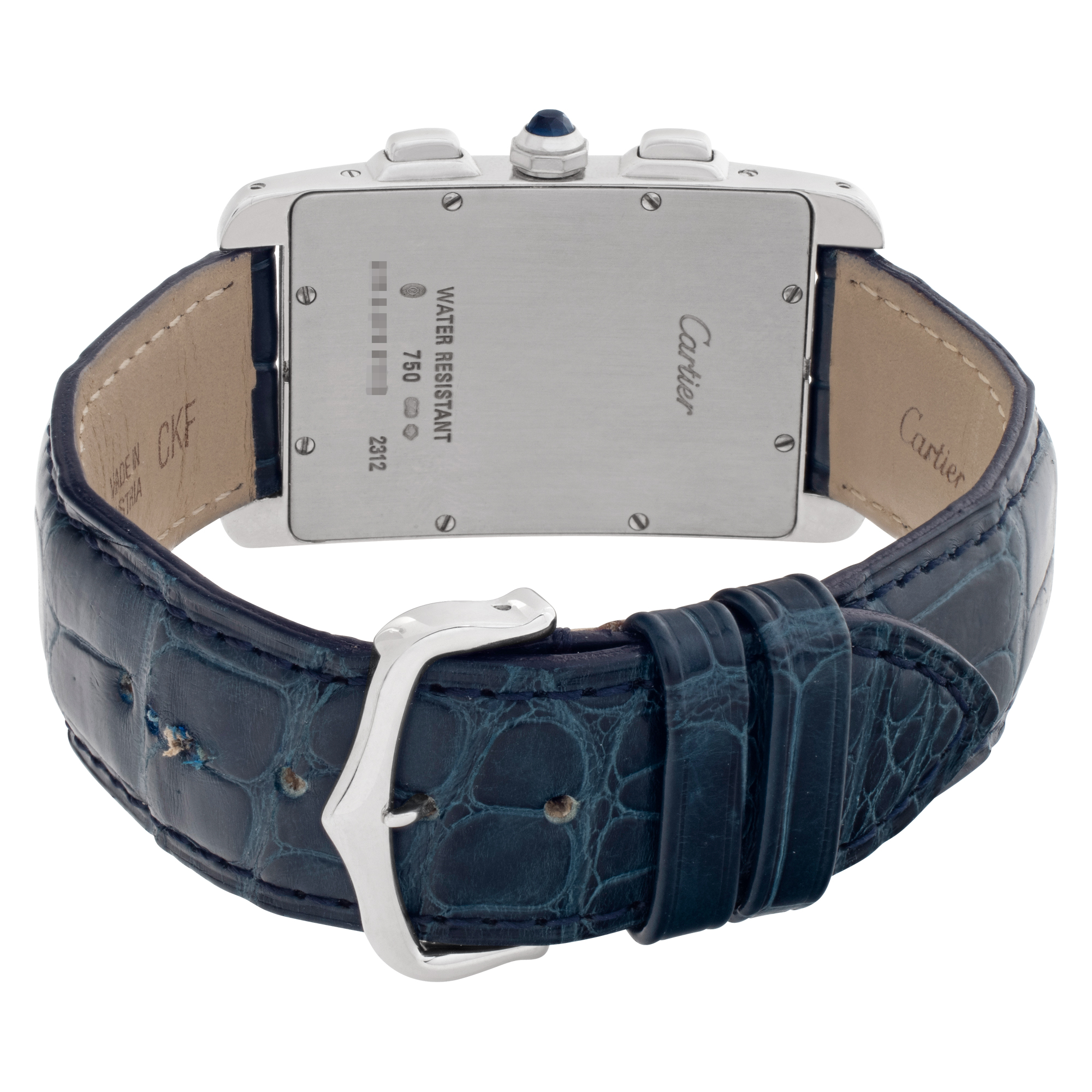 Cartier W2603356 Tank Americaine Quartz Unisex 18k White Gold 5