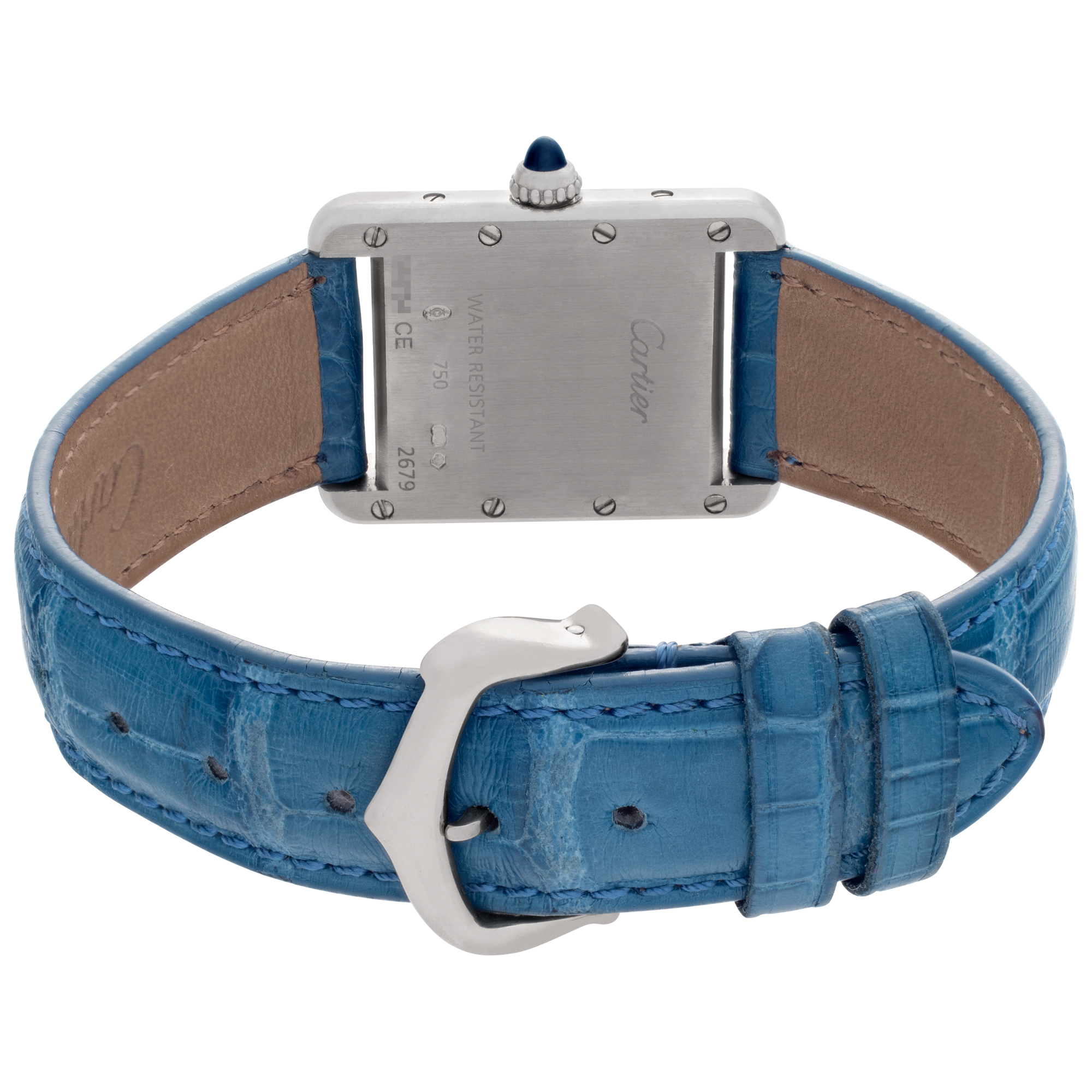 Cartier W1541056 Tank Louis Quartz Female 18k White Gold 5