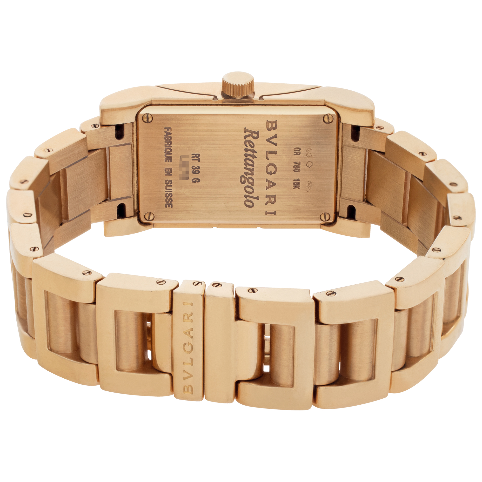 Bvlgari rt 39 g Rettangolo Quartz Female 18k yellow gold 5