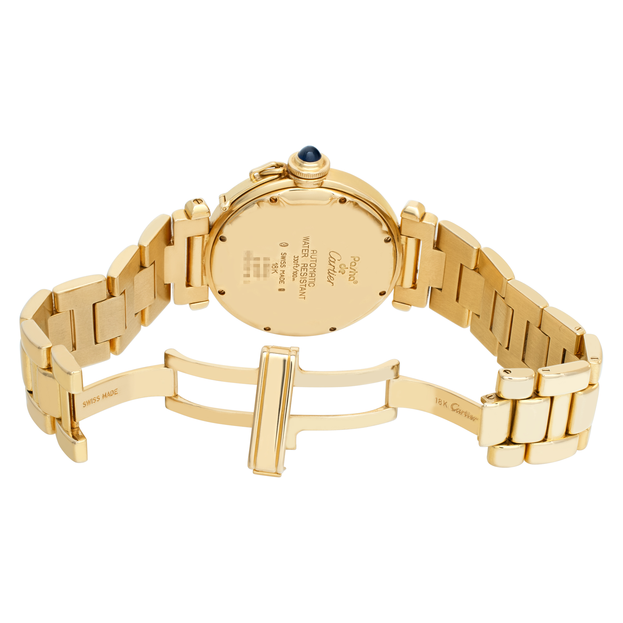 Cartier 1986 Pasha Automatic Male 18k Yellow Gold 5