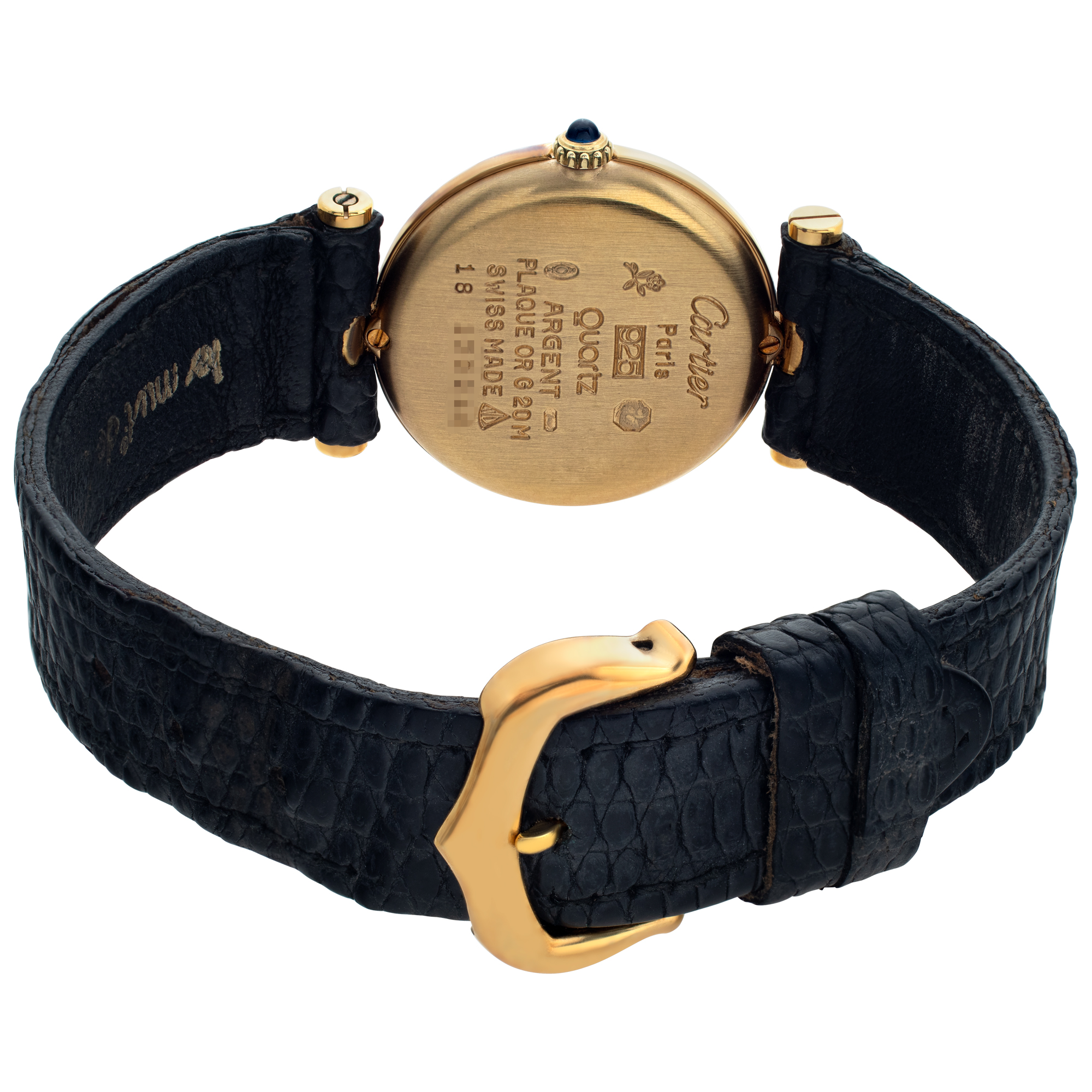 Cartier 130240 Must Quartz Female Gold Plate 5