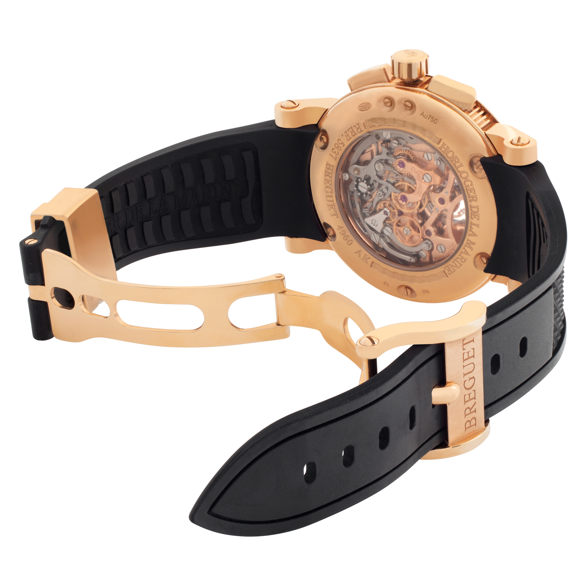 Breguet 5837br/92/5zu Marine Automatic Male 18k rose gold 5