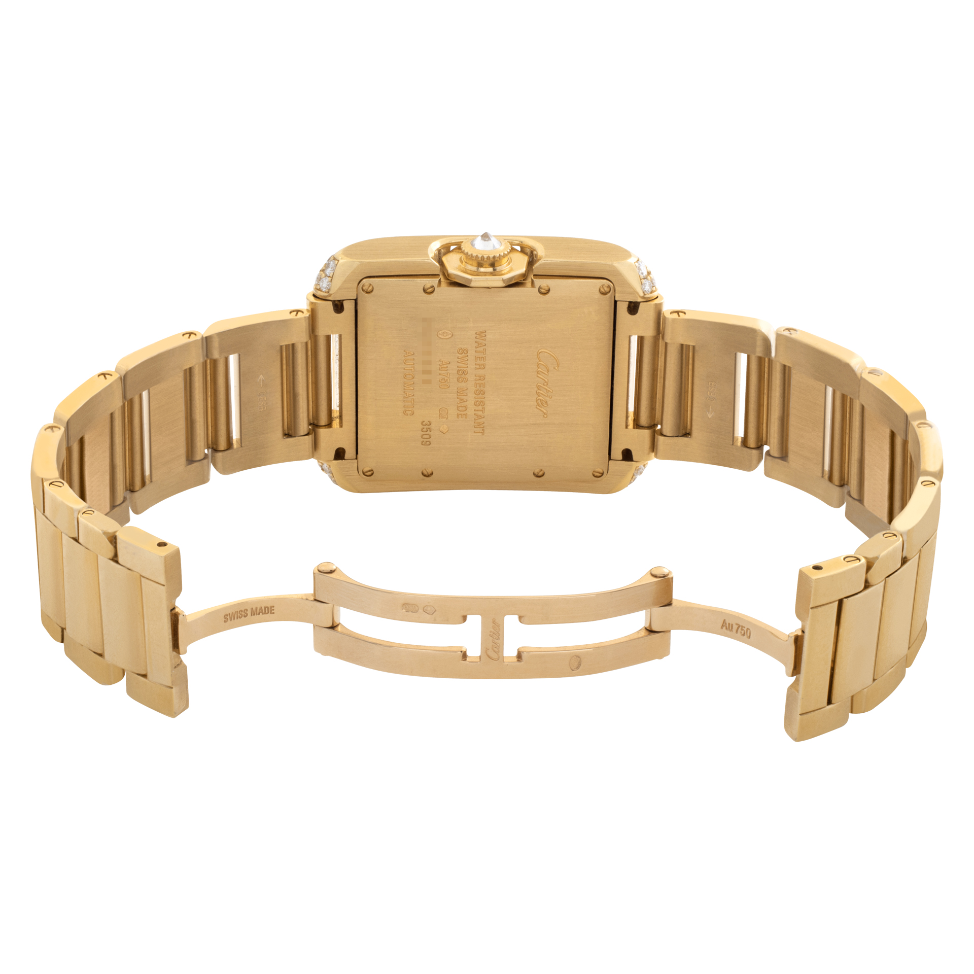 Cartier WT100003 Tank Anglaise Automatic Unisex 18k Yellow Gold 5