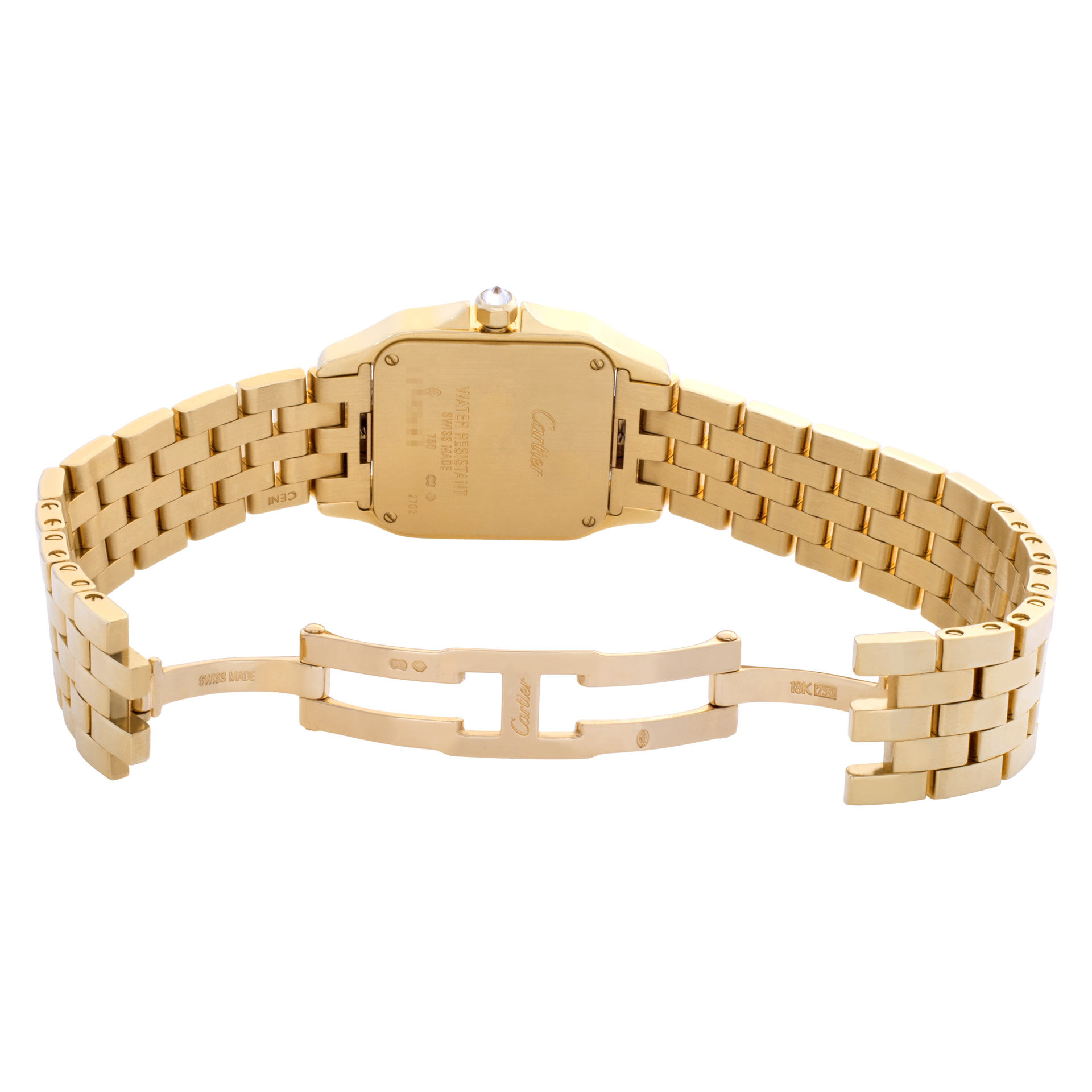 Cartier WF9002Y7 Santos Demoiselle Quartz Unisex 18k Yellow Gold 5