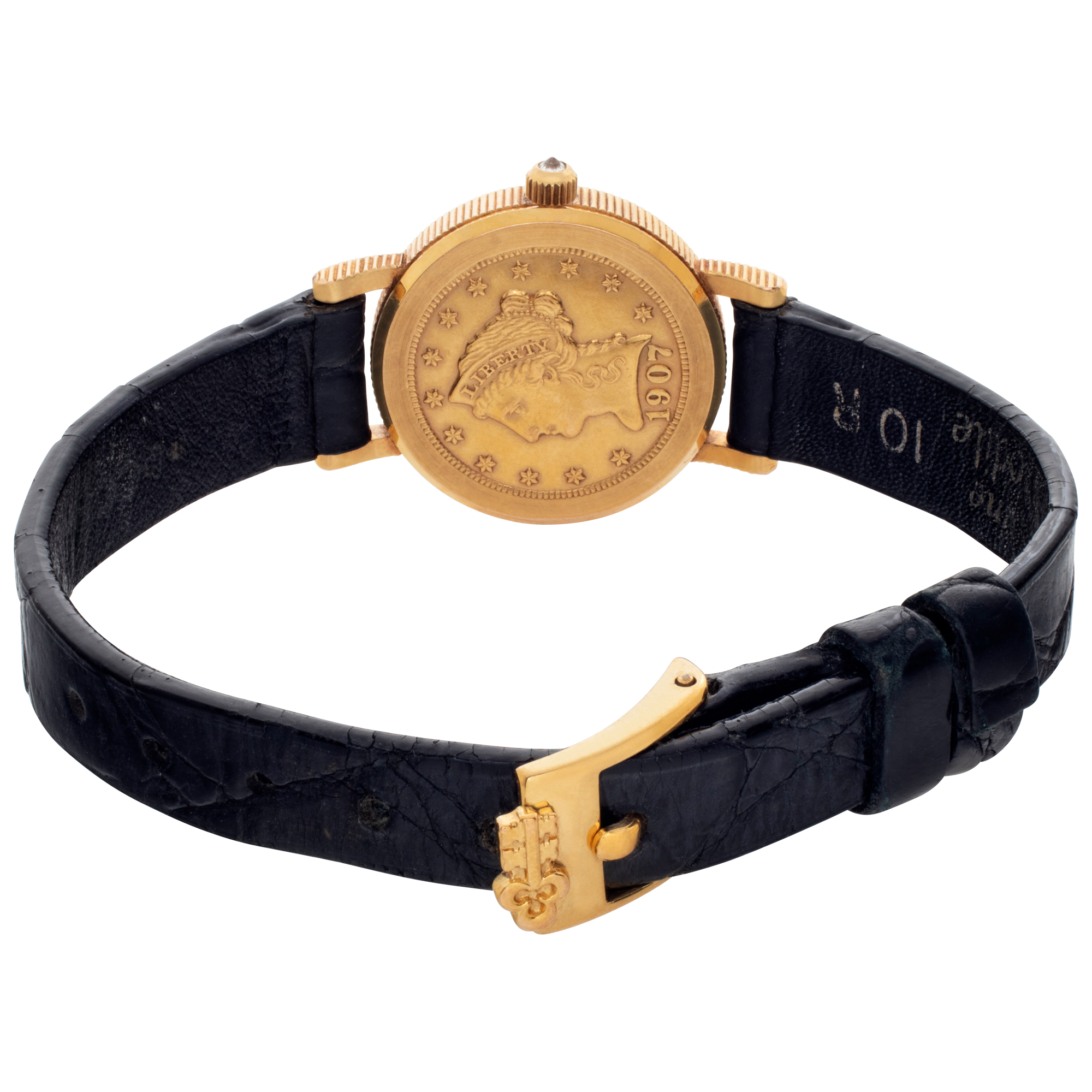 Corum Corum 2891 $2.50 gold coin Quartz Female 18k yellow gold 5