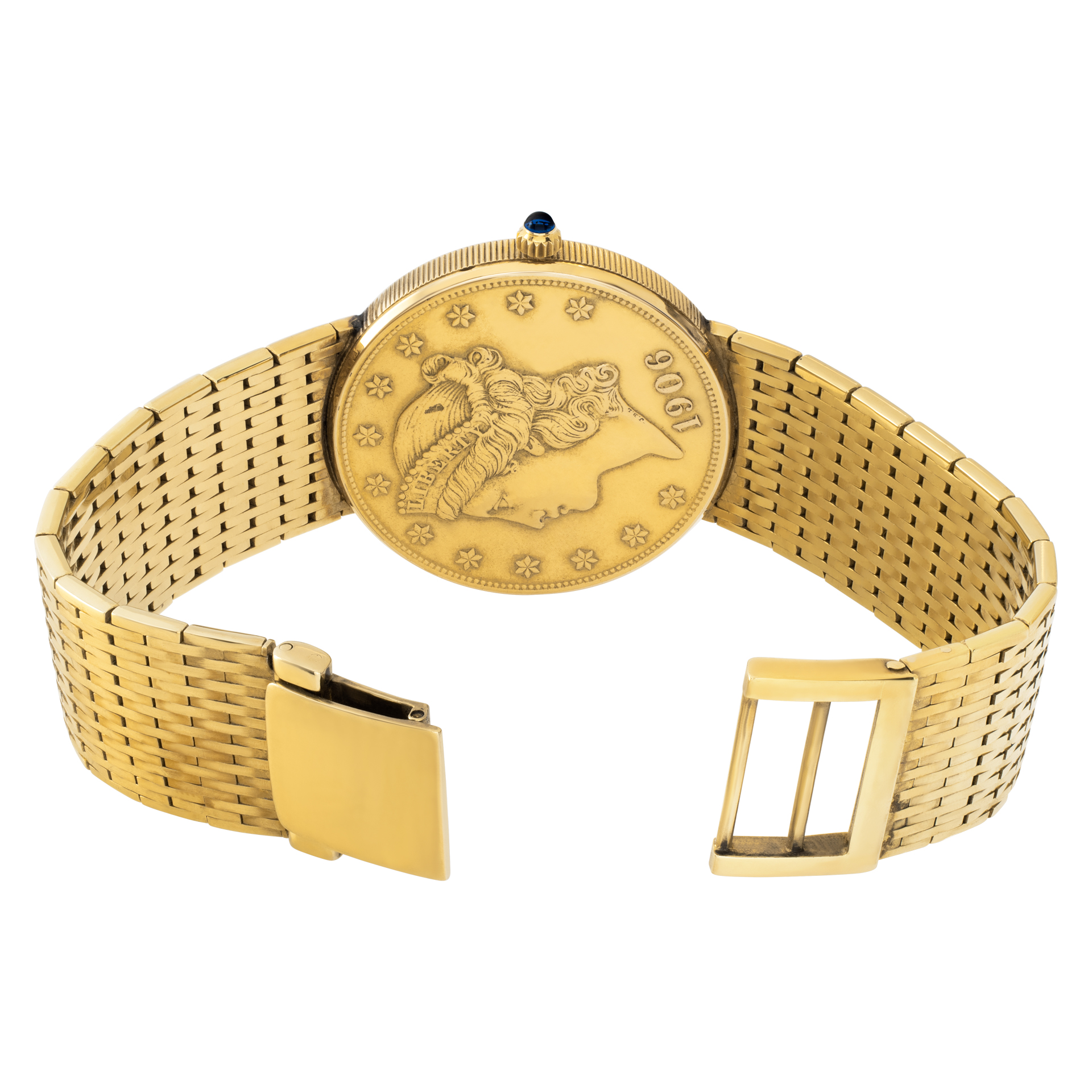 Corum 1906 $20 Coin Quartz Male 18k yellow gold 5