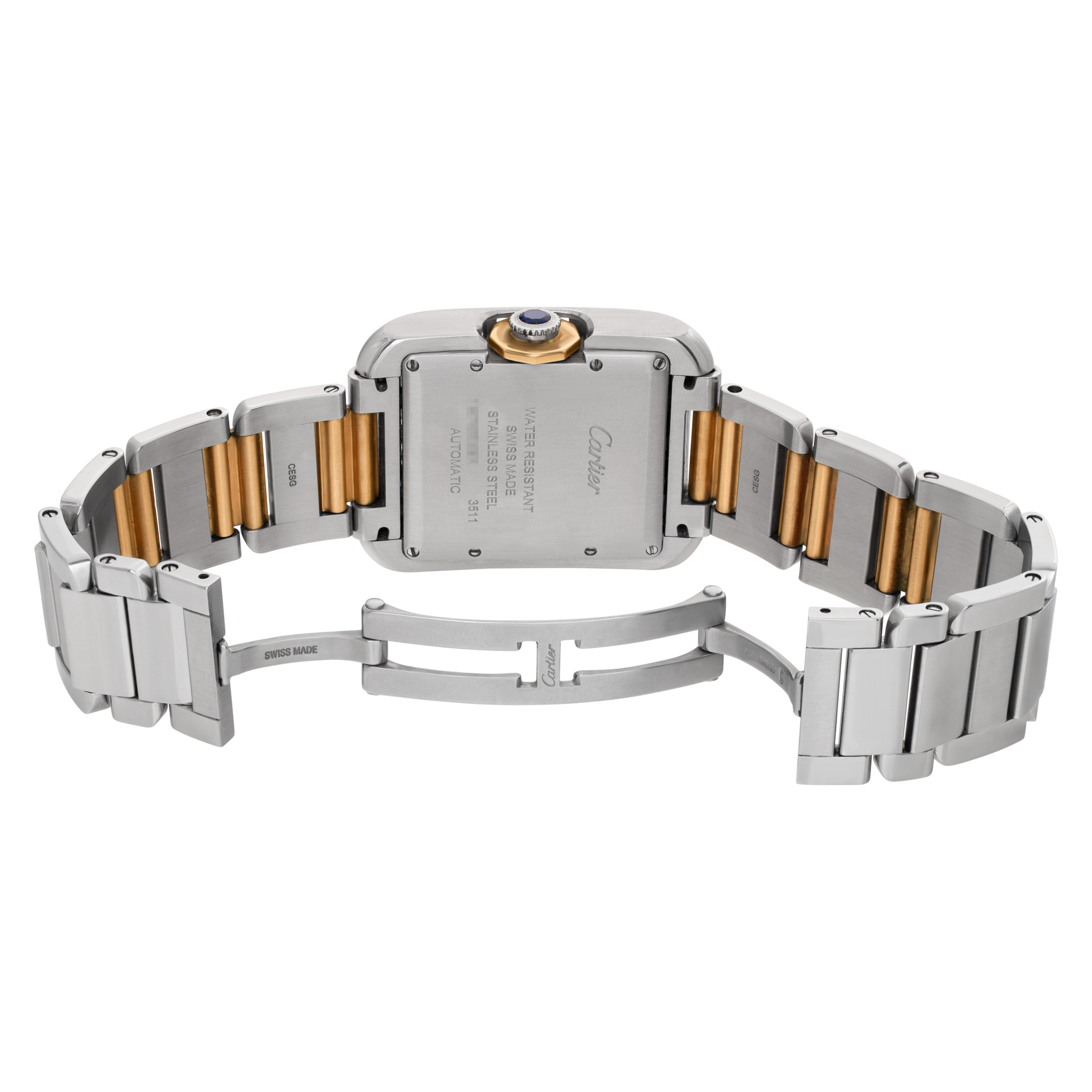 Cartier W5310037 Tank Anglaise Automatic Unisex stainless steel & rose gold 5