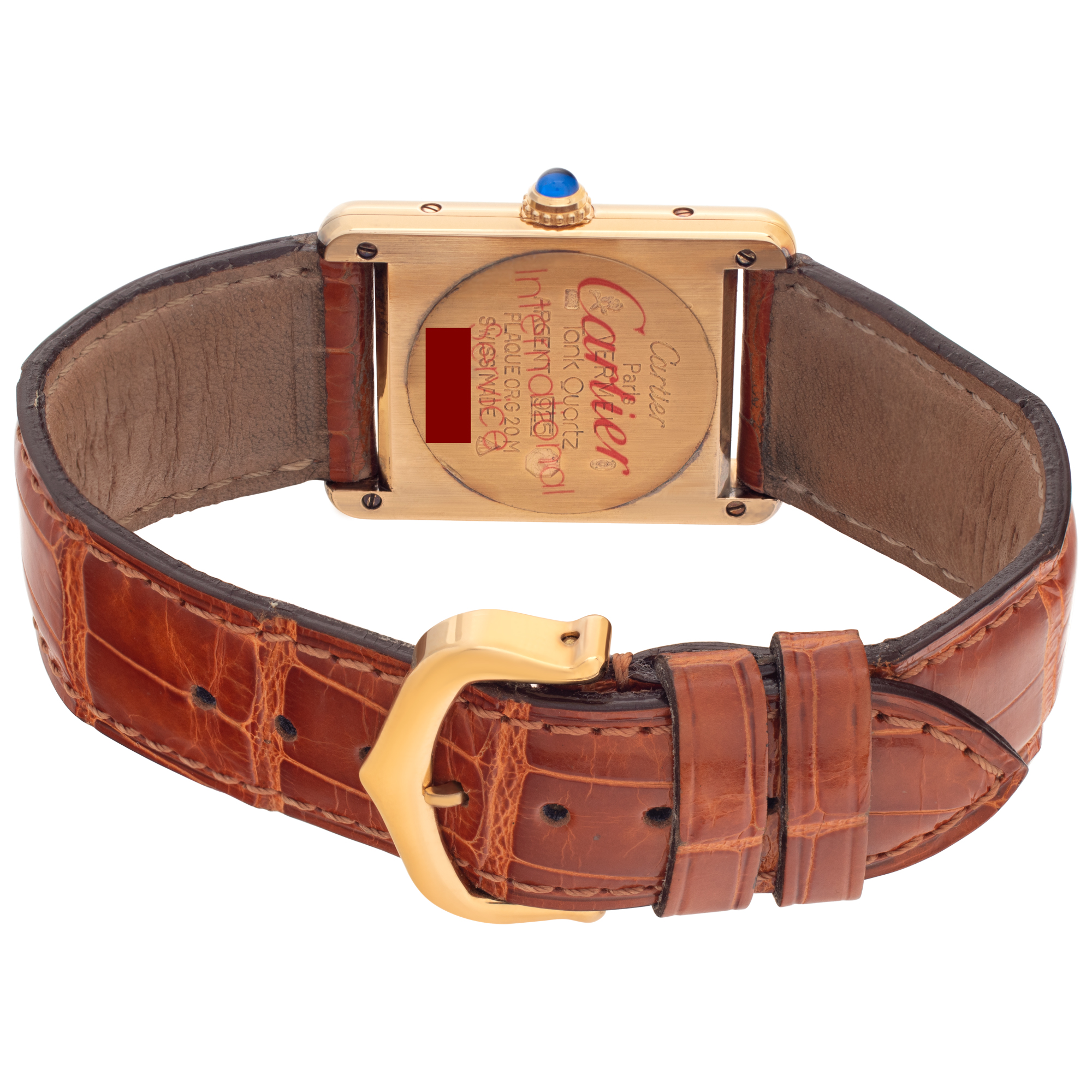 Cartier 161725 Tank Quartz Female plaque 5
