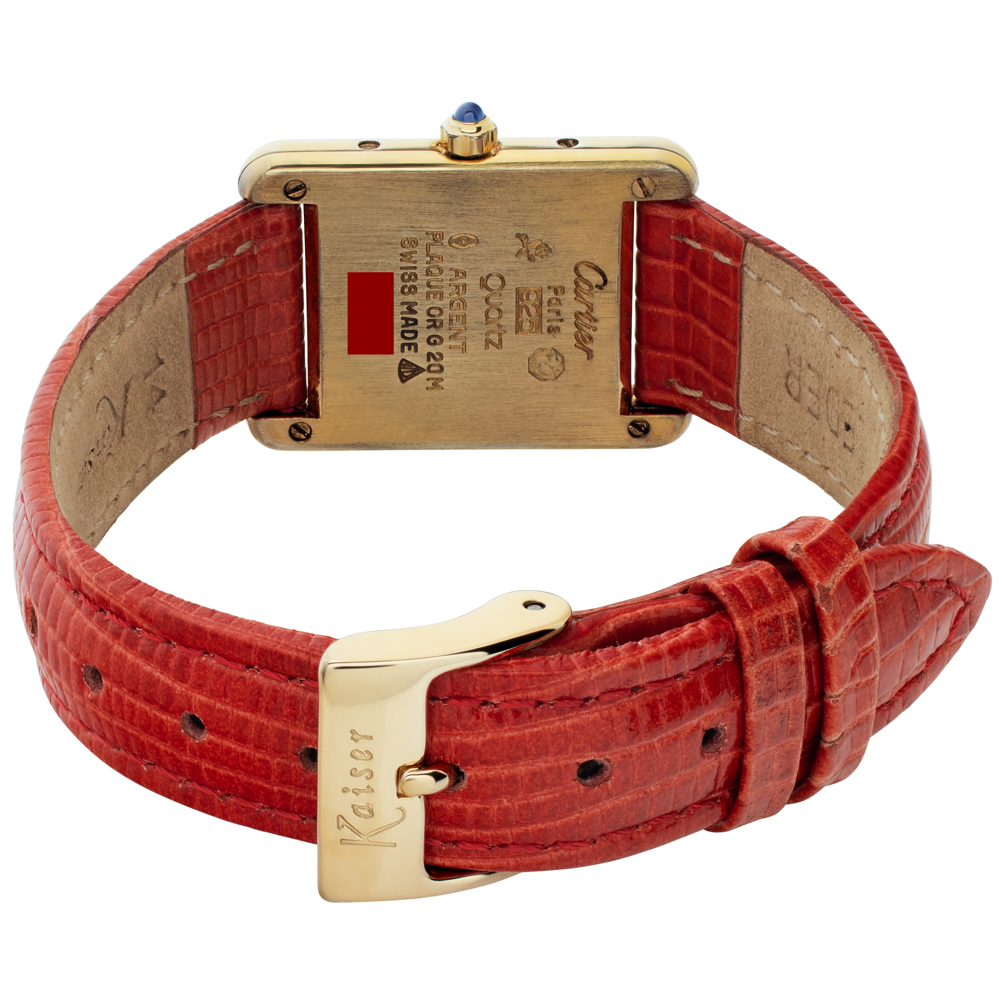 Cartier 388001 Tank Quartz Female Gold Fill 5