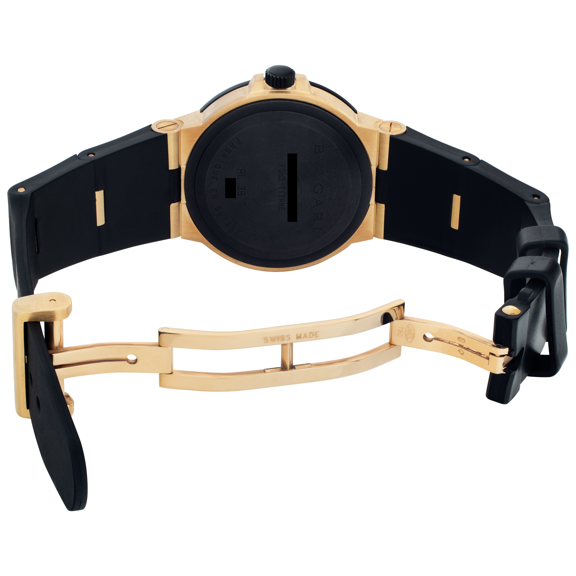 Bvlgari AL38G Diagono Automatic Male 18k yellow gold 5