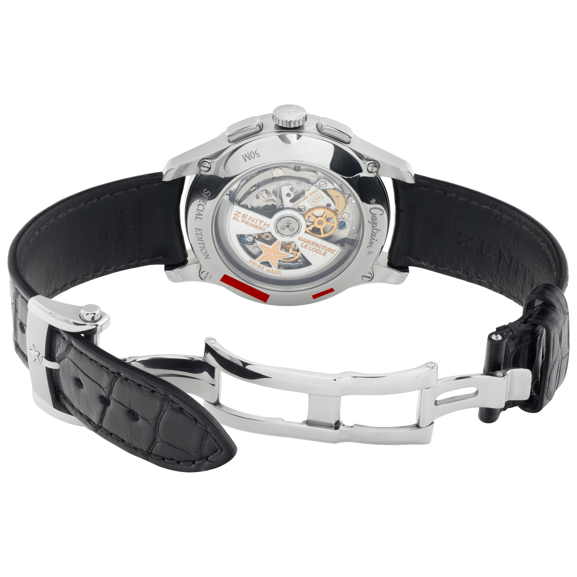 Zenith 03.2072.4054.01.c711 El Primero Automatic Male Stainless Steel 5