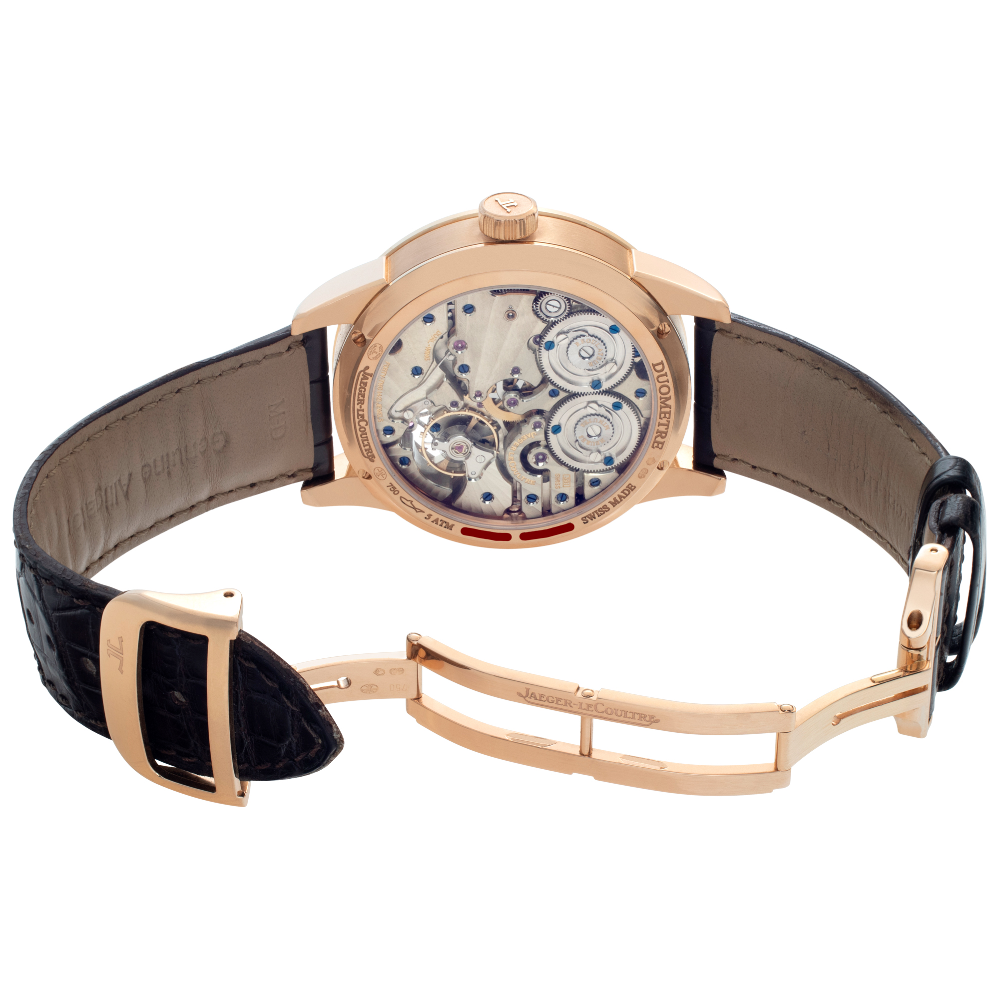 Jaeger LeCoultre 6042422 Quantieme Manual Male 18k rose gold 5