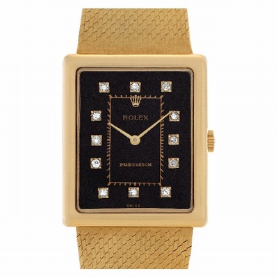 Rolex 4105 Precision Manual Unisex 18k yellow gold
