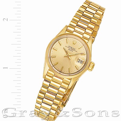 Rolex 6517 Date Automatic Female 18k yellow gold